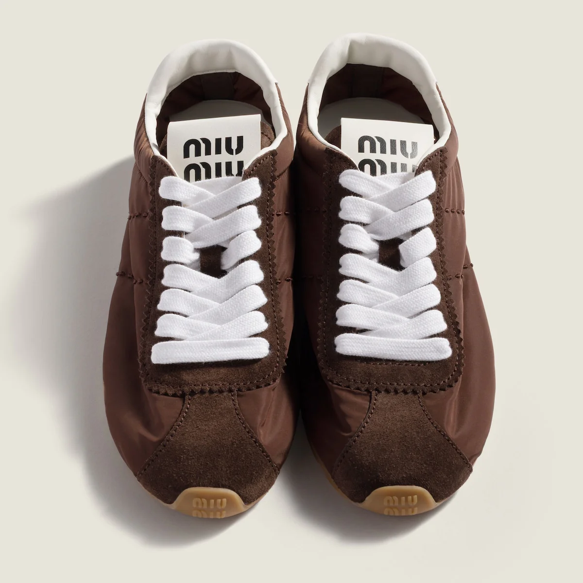 Plume Technical Fabric And Suede Sneakers - Image 4