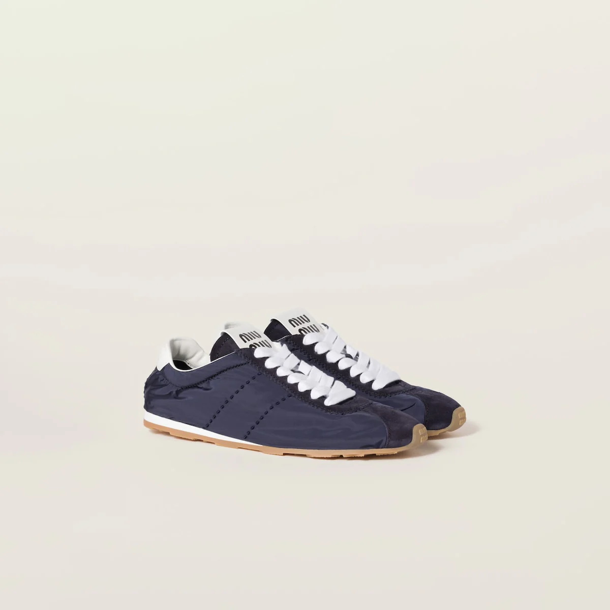 Plume Technical Fabric And Suede Sneakers - Image 9
