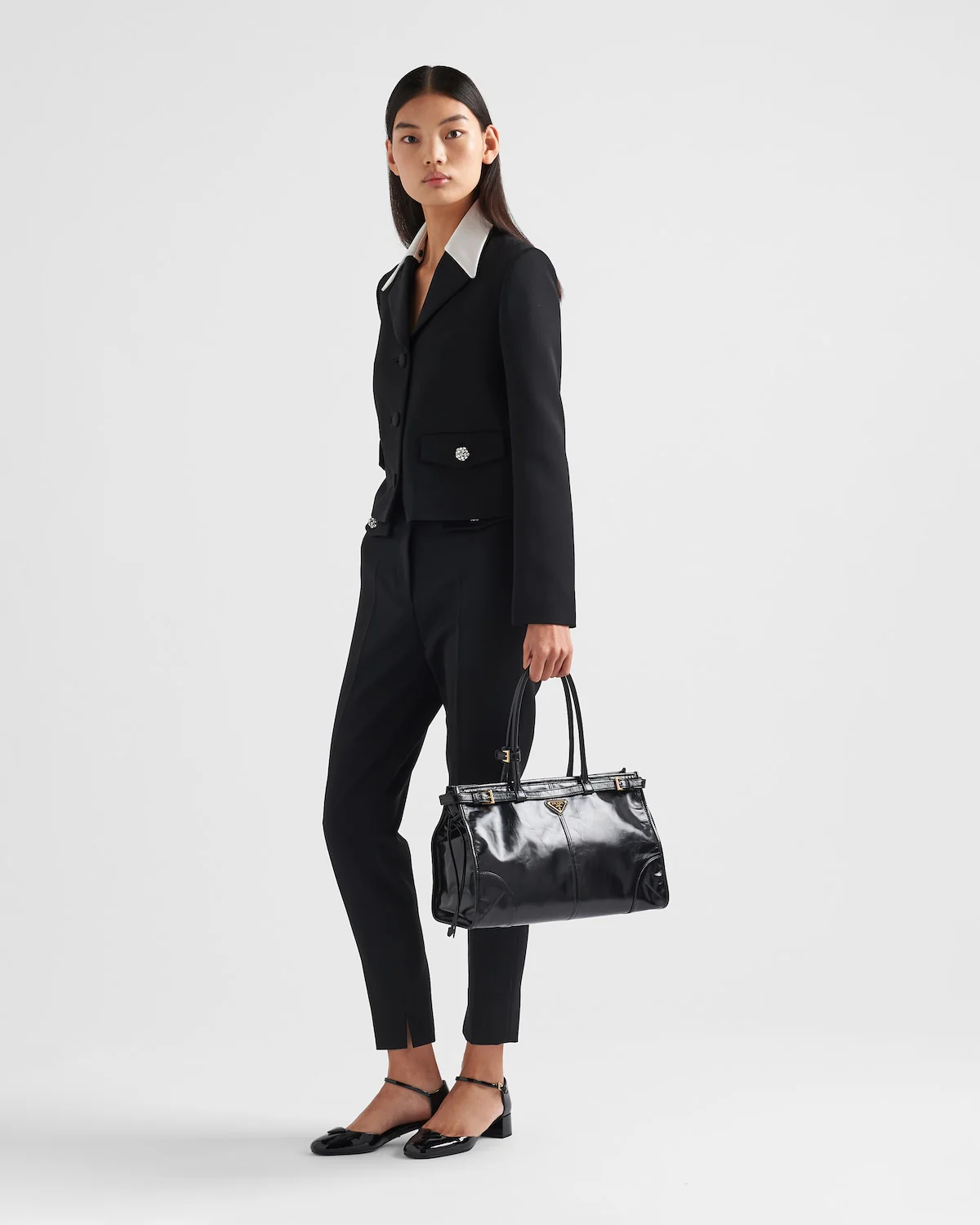Prada Bonnie large leather handbag - Image 18