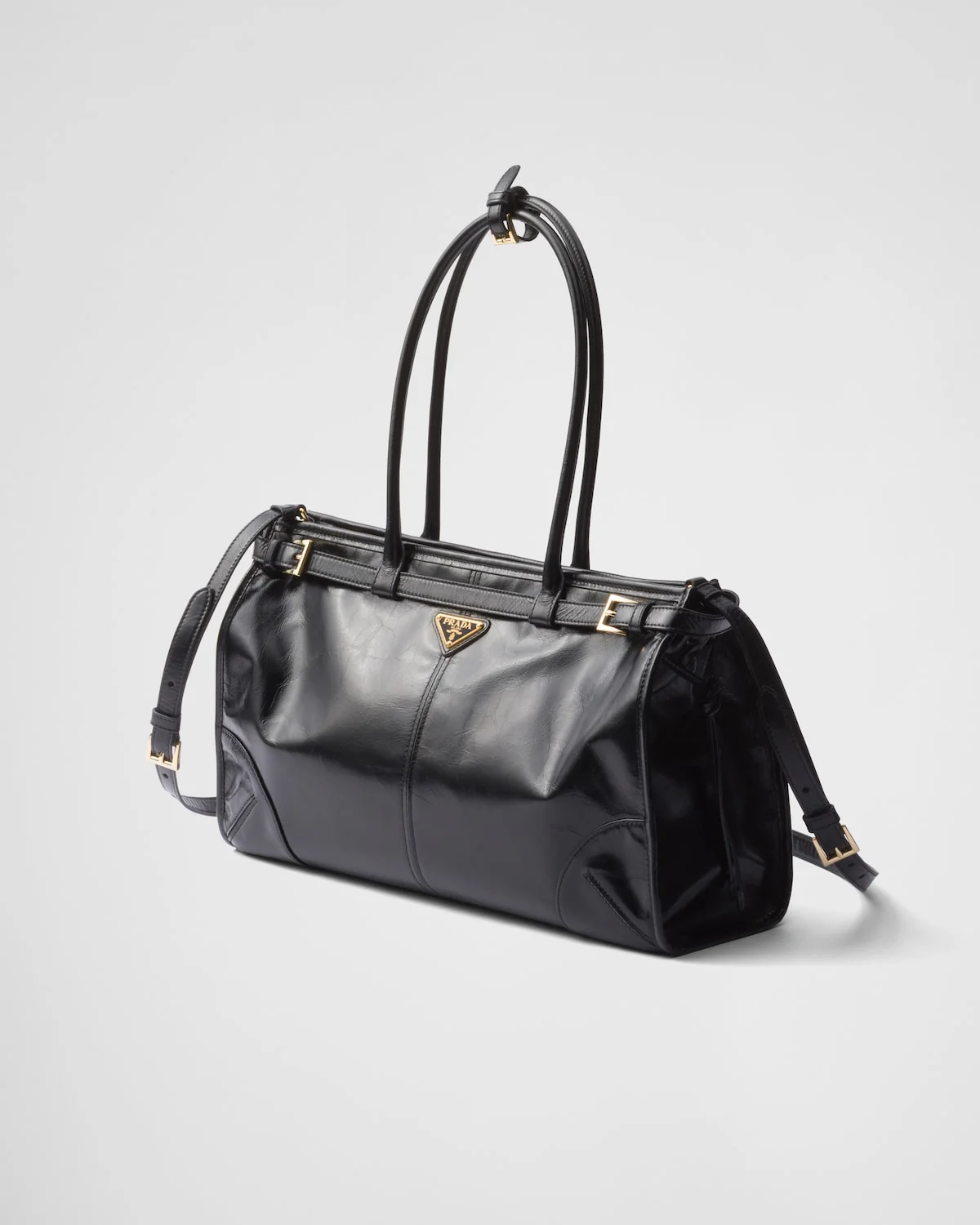 Prada Bonnie large leather handbag - Image 19