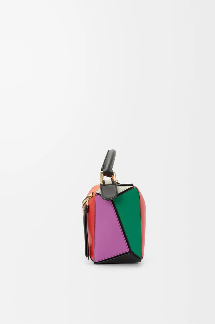 Puzzle 10 Multicolour Re-Edition Bag In Classic Calfskin - Image 3