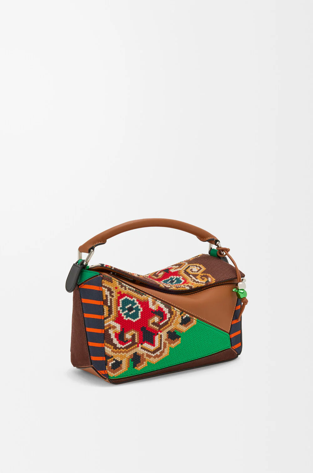 Puzzle 10 Patchwork Re-edition Bag In Calfskin, Suede And Canvas - Image 2