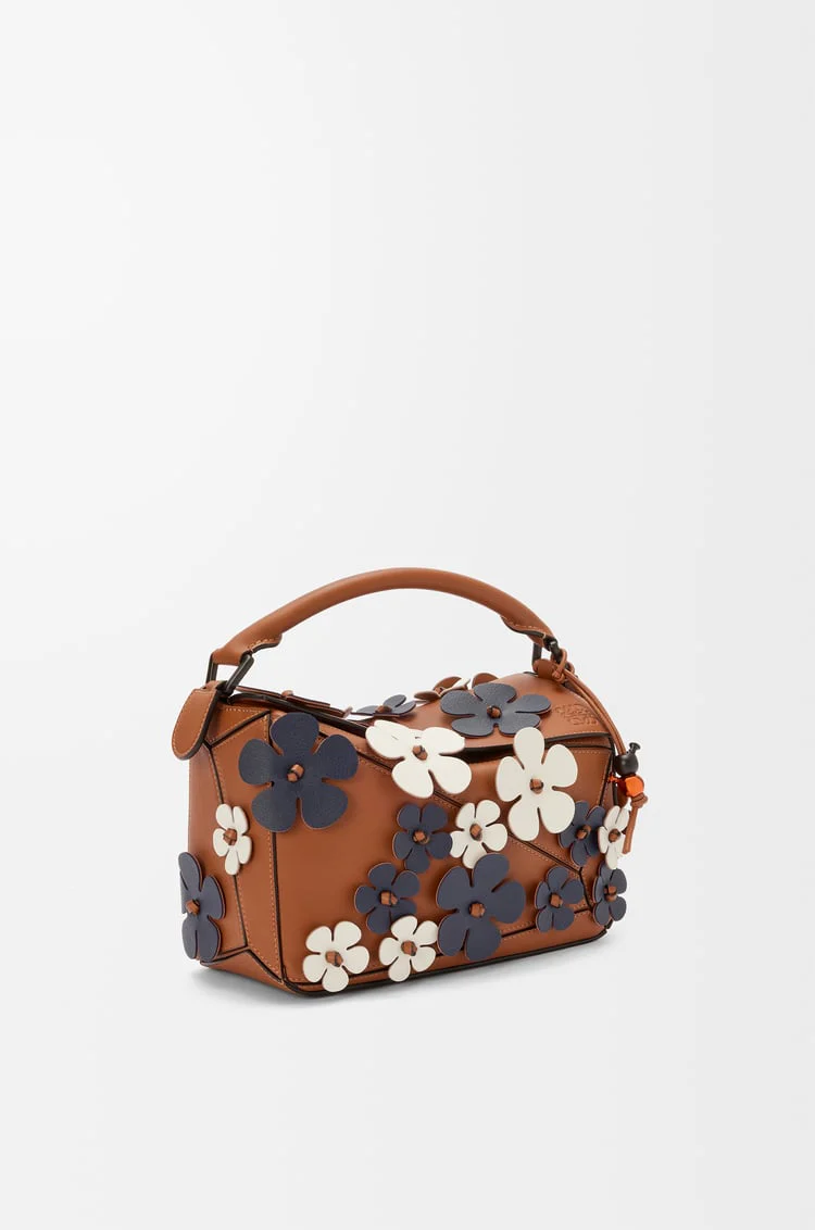 Puzzle 10 Plumeria Re-Edition Bag In Classic Calfskin - Image 2