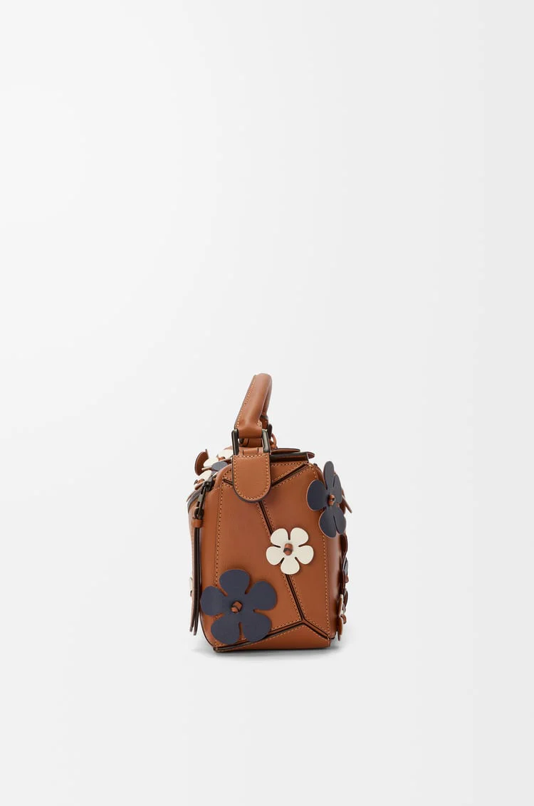 Puzzle 10 Plumeria Re-Edition Bag In Classic Calfskin - Image 3