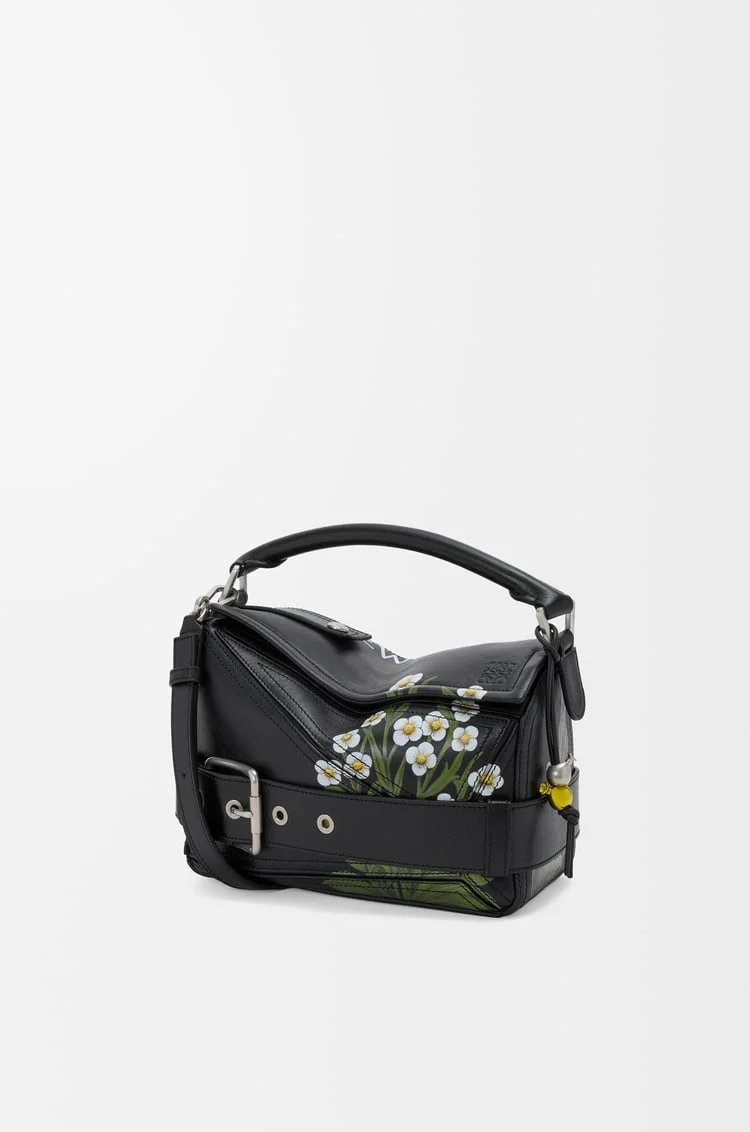 Puzzle 10 William Morris Re-edition Bag In Shiny Calfskin