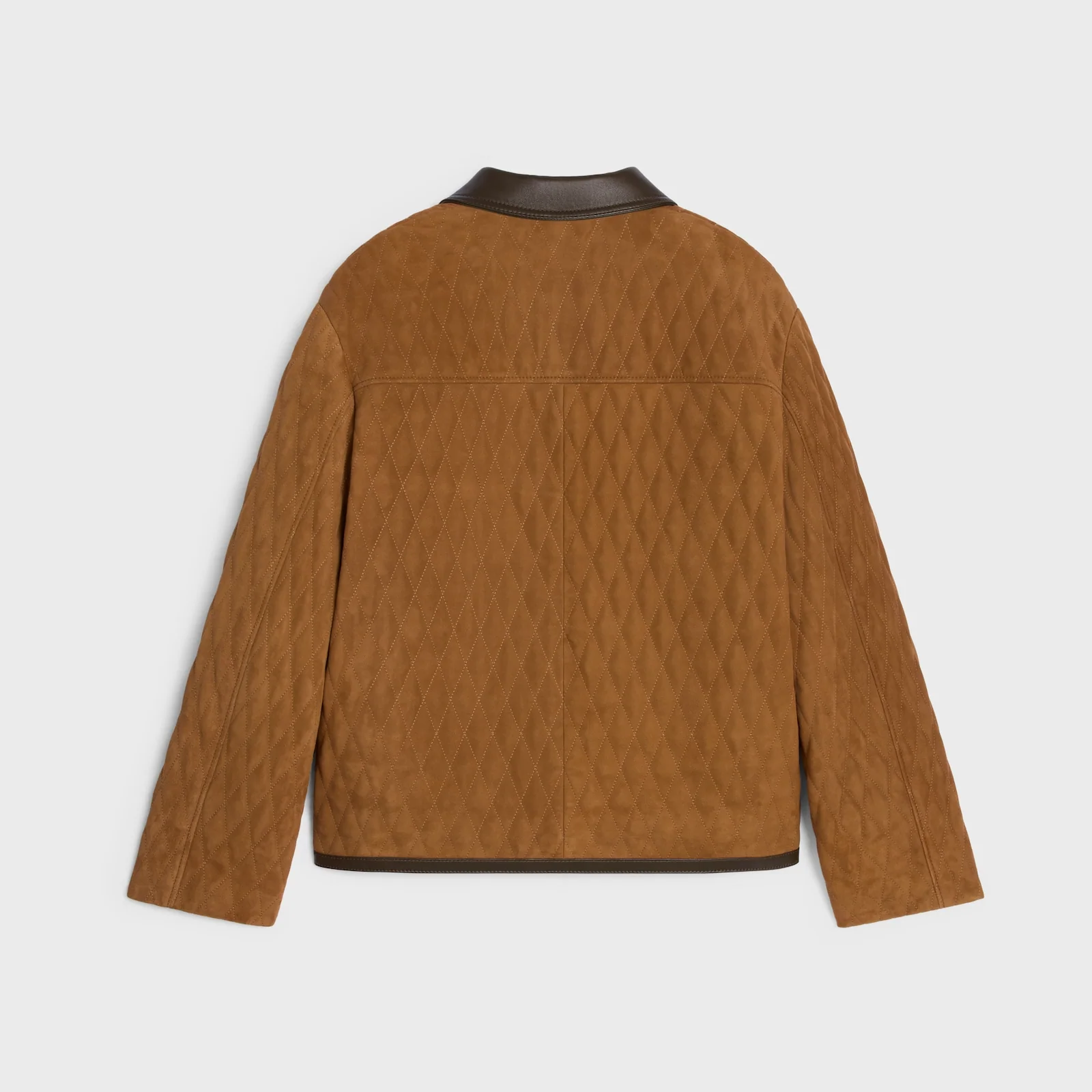 Quilted Jacket In Suede - Image 3