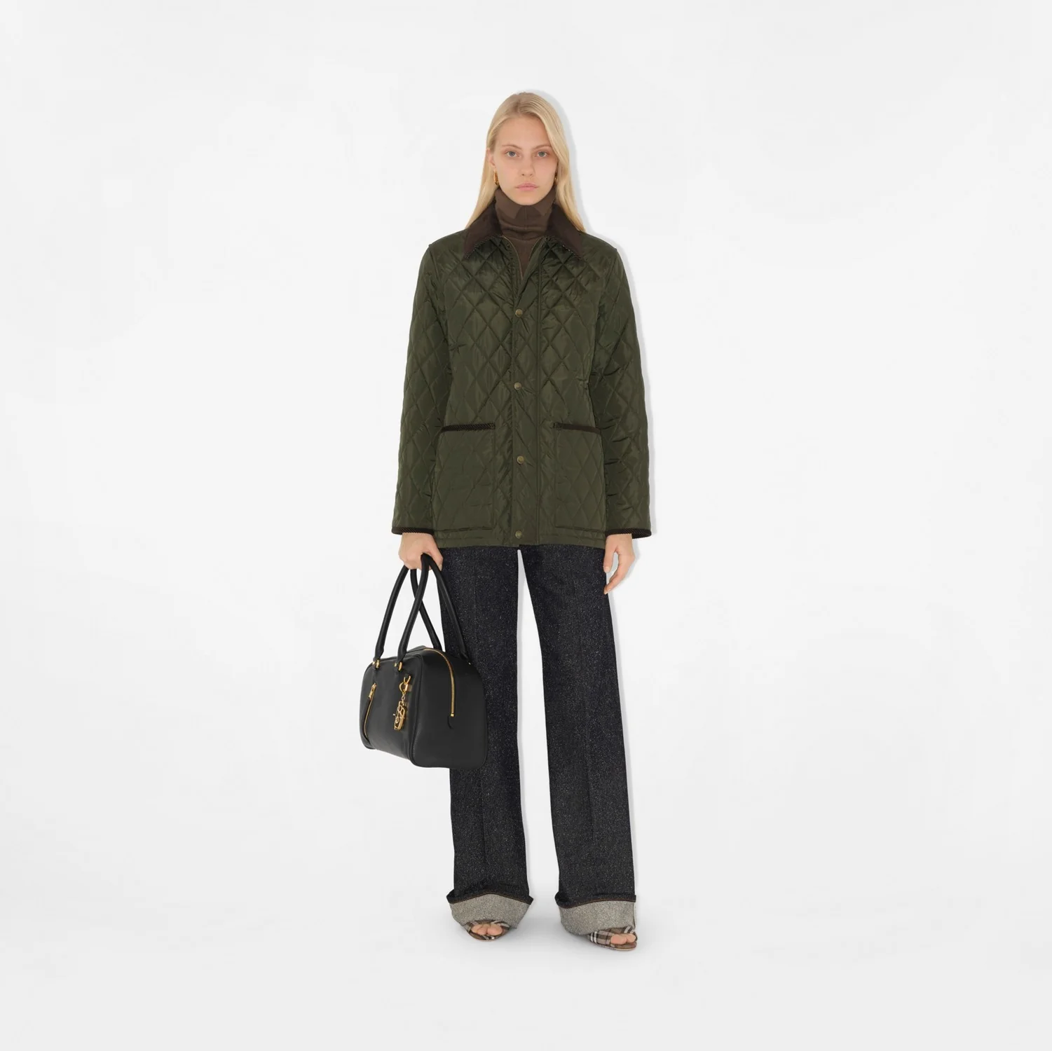 Quilted Nylon Barn Jacket - Image 2