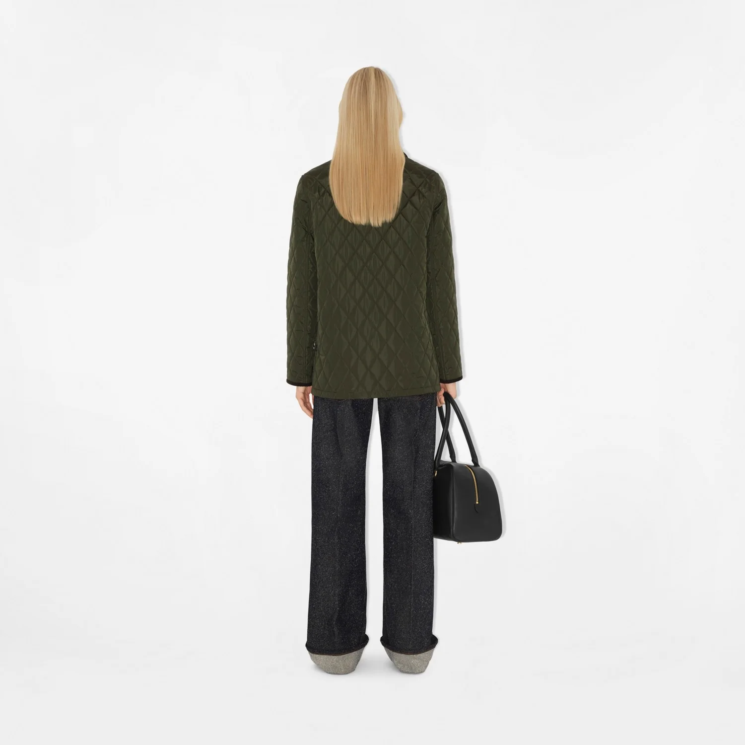 Quilted Nylon Barn Jacket - Image 3