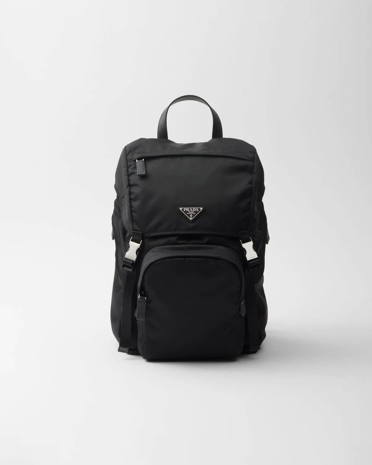 Re-Nylon And Saffiano Leather Backpack - Image 5