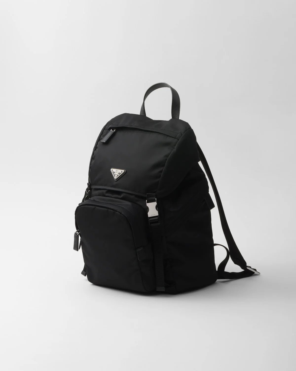 Re-Nylon And Saffiano Leather Backpack - Image 7