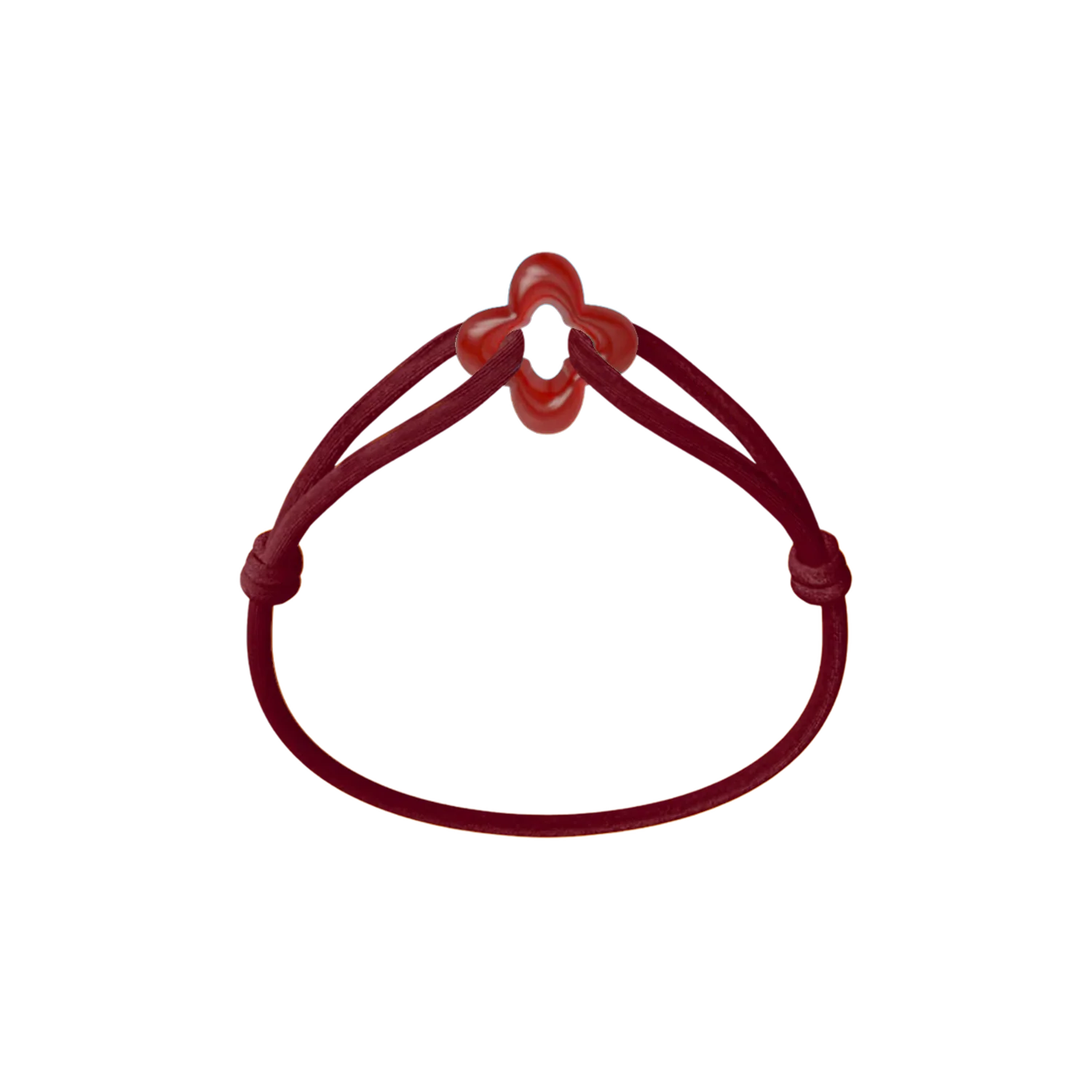 Red Clover Cord Bracelet - Image 10