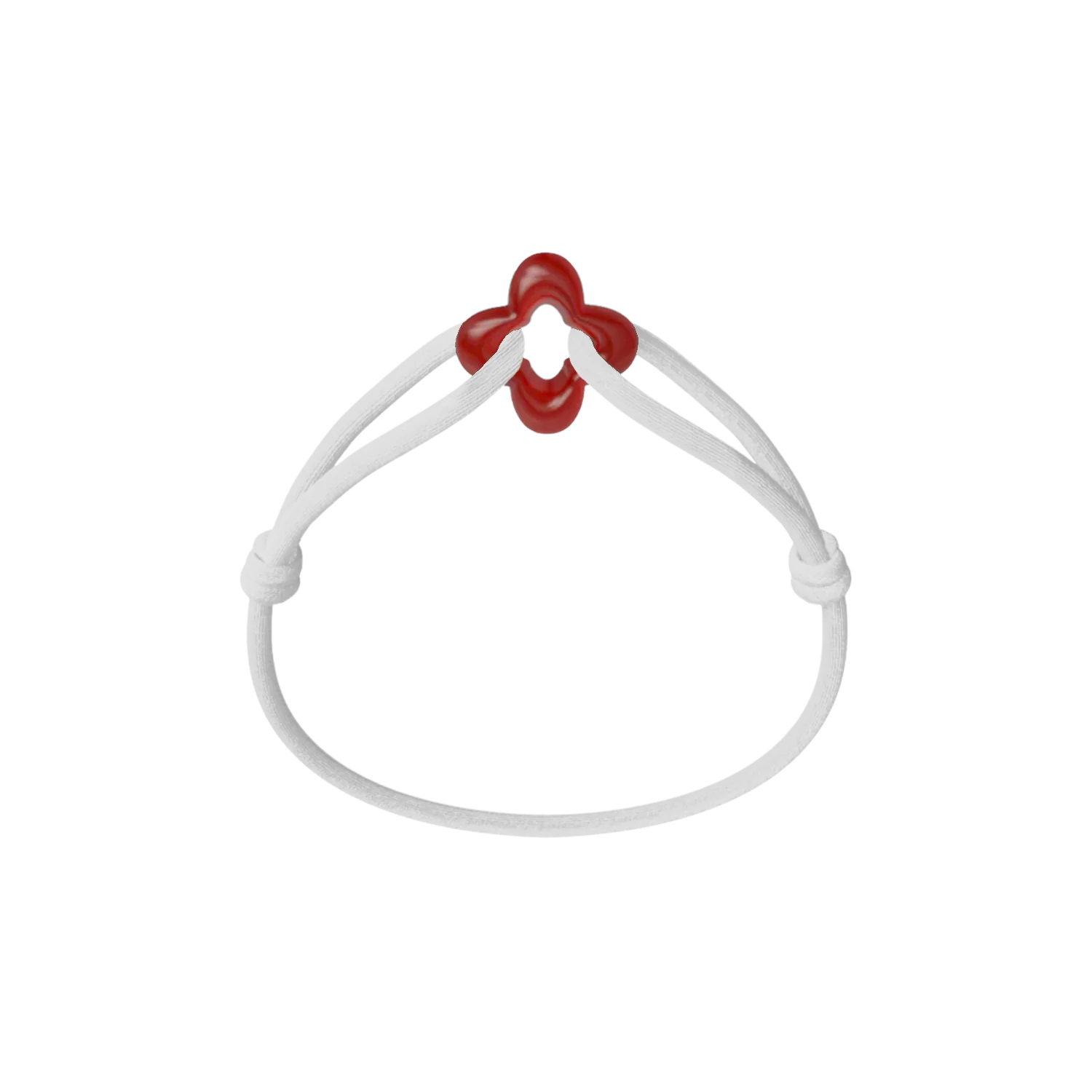 Red Clover Cord Bracelet - Image 6