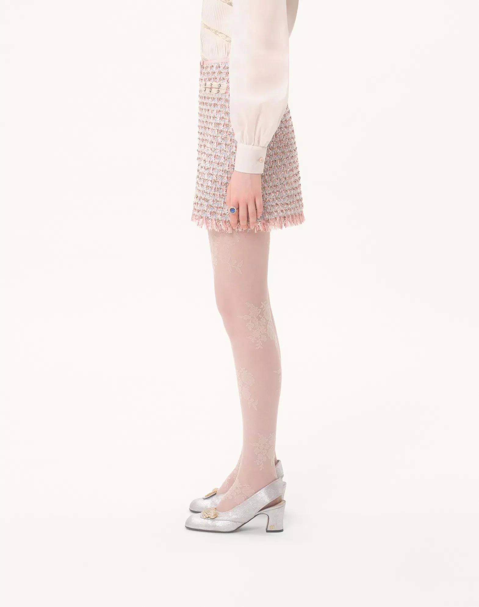 Ribbon Tweed Skirt - Image 4
