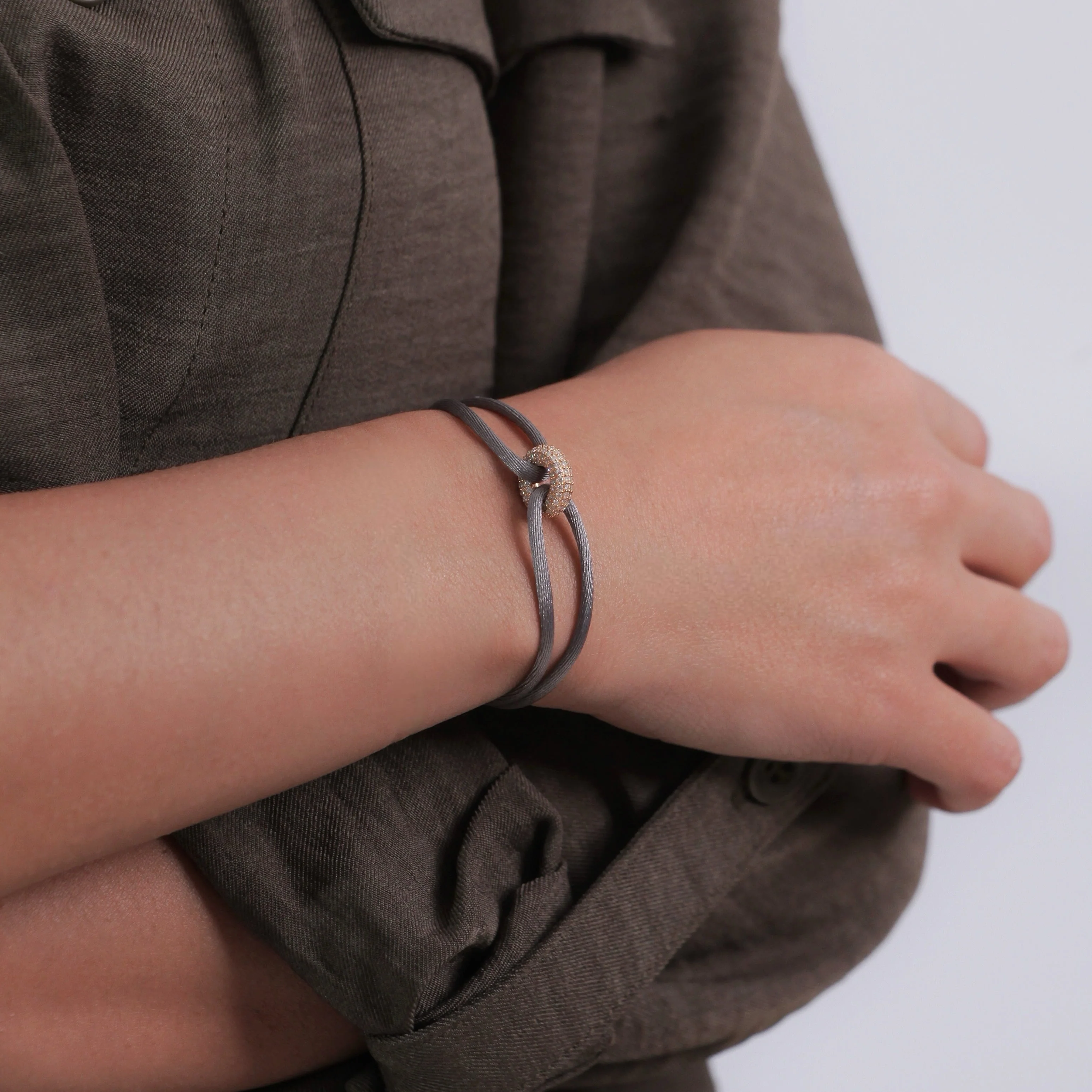 Rose Soho Pavé Cord Bracelet - Image 28