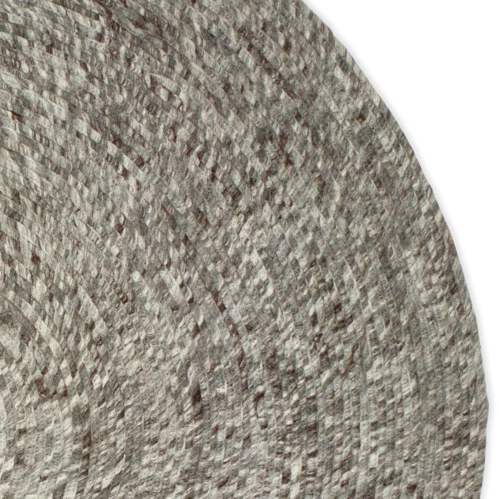 Rug Merino Round Grey - Image 2
