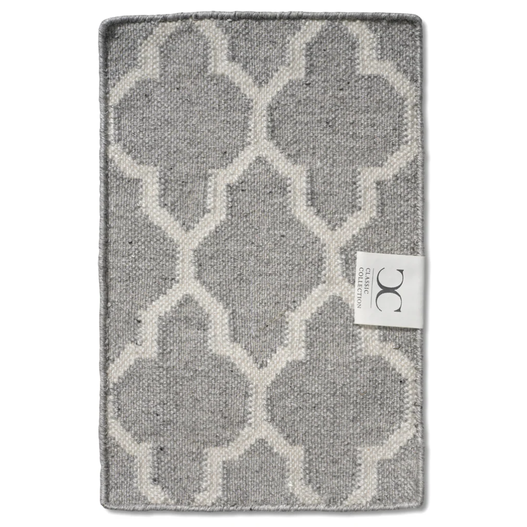 Rug Trellis Grey/White - Image 4