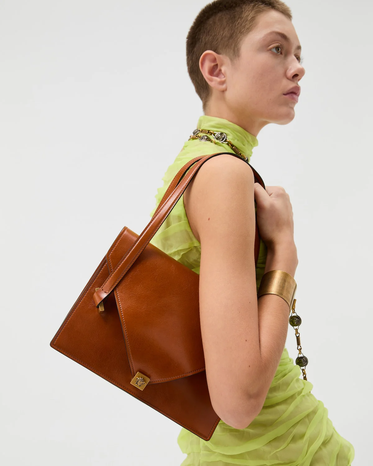 Severine Leather Shoulder Bag - Image 5