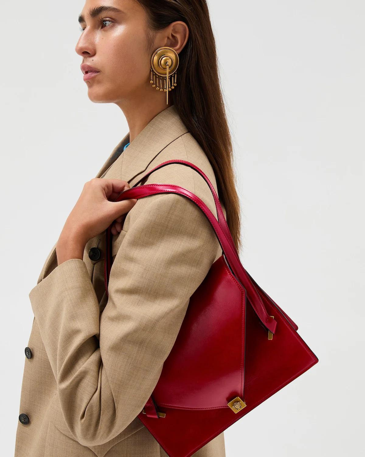 Severine Leather Shoulder Bag - Image 9