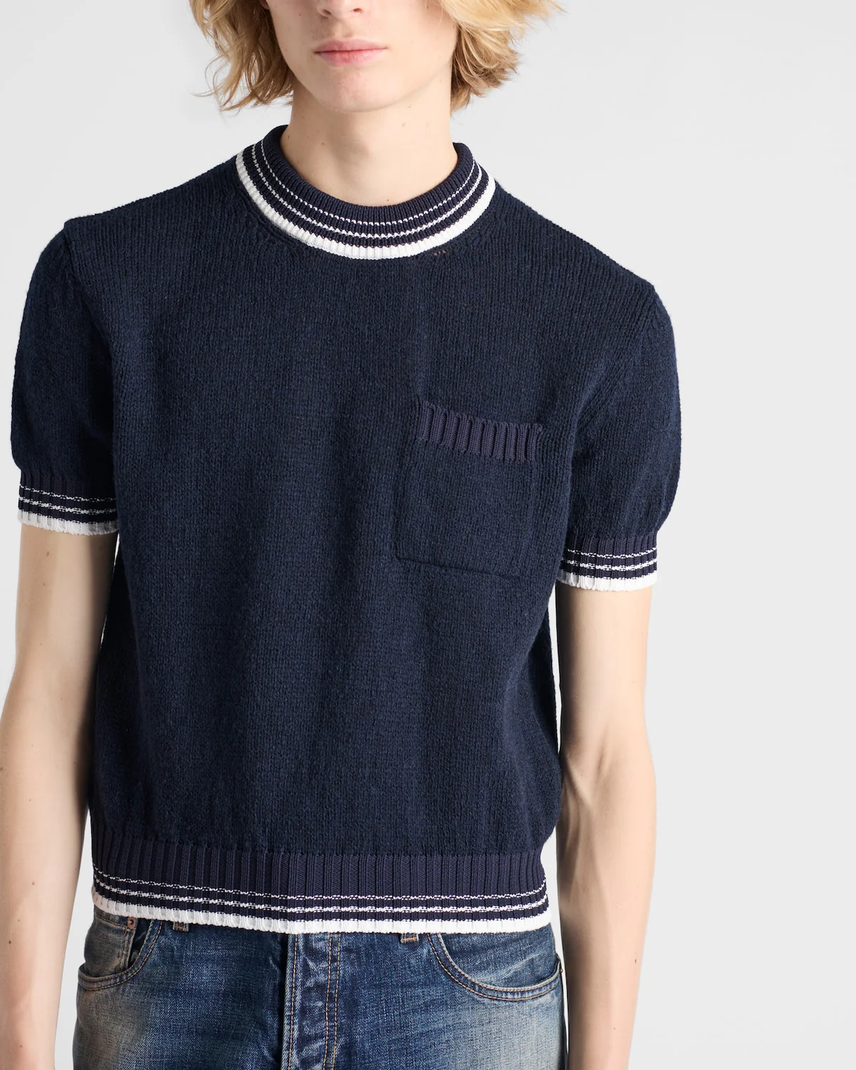 Shetland Wool Crew-Neck Sweater - Image 3