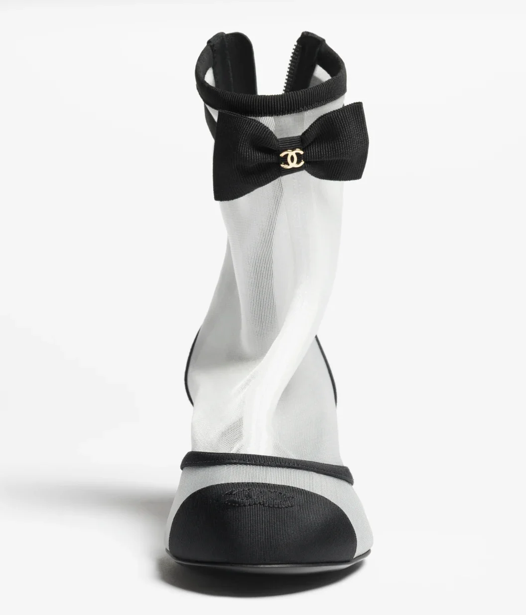 Mesh & Grosgrain Short Boots - Image 3