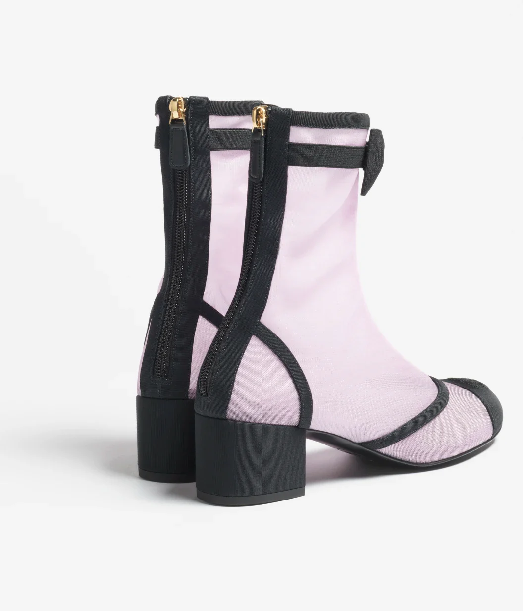 Mesh & Grosgrain Short Boots - Image 7