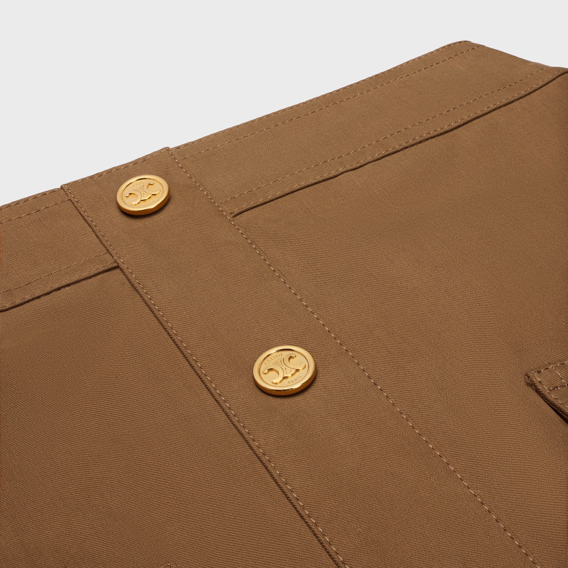 Short Skirt In Cotton Twill - Image 2