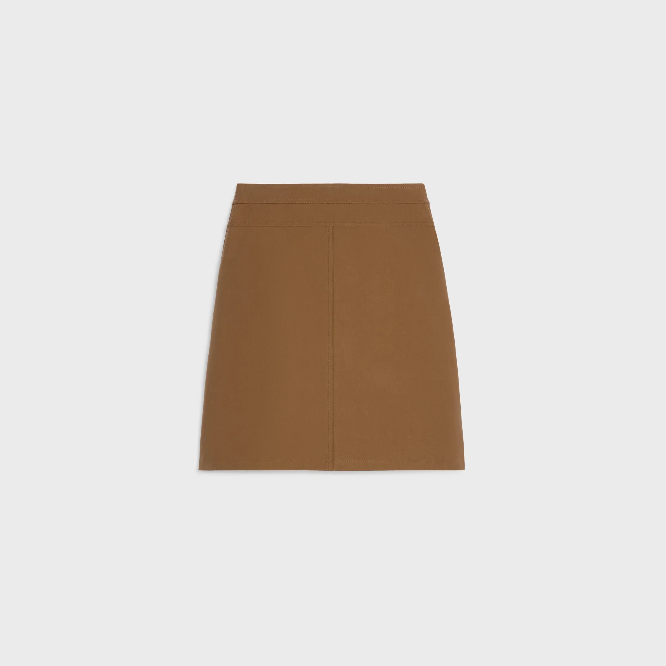 Short Skirt In Cotton Twill - Image 3
