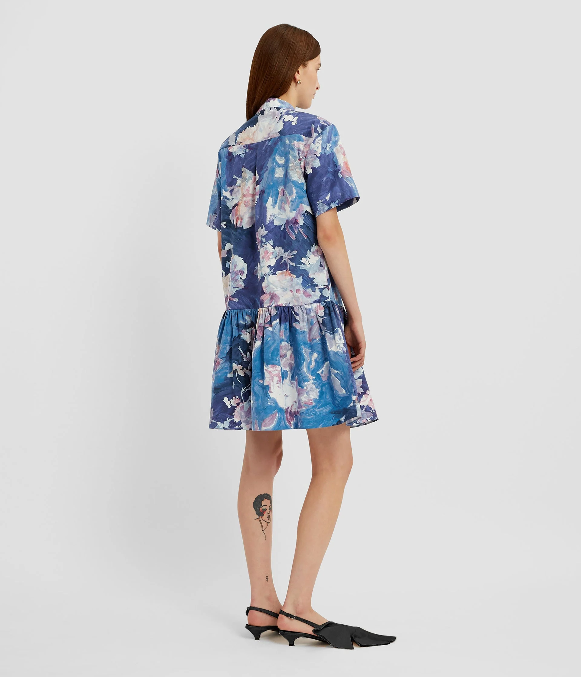 Short Sleeve Mini Dress - Image 3