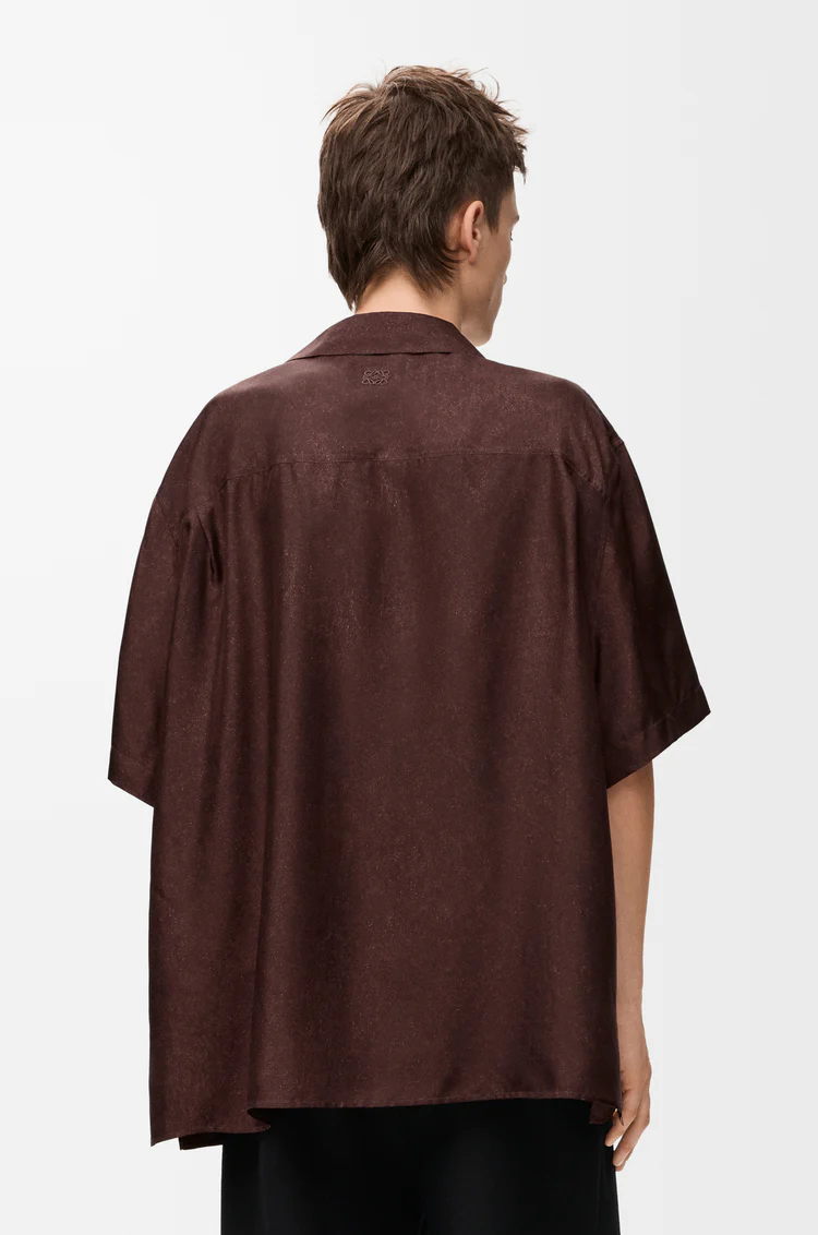 Short Sleeve Shirt In Silk - Image 3