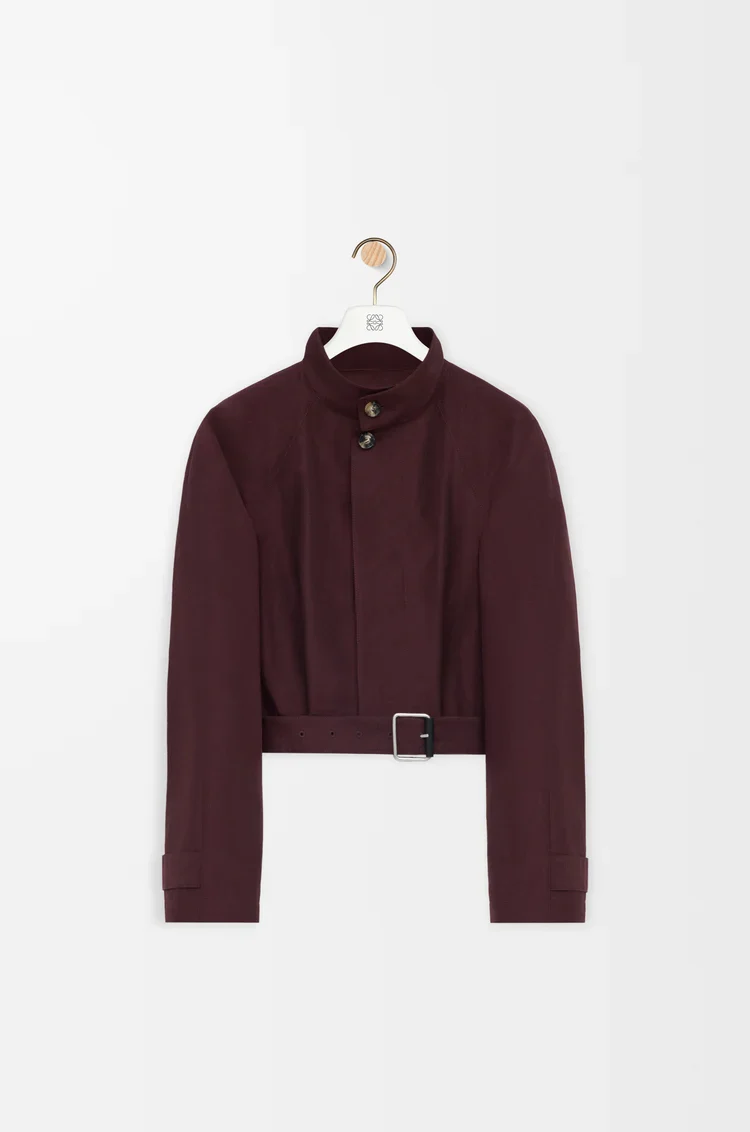 Short Trench In Cotton Blend