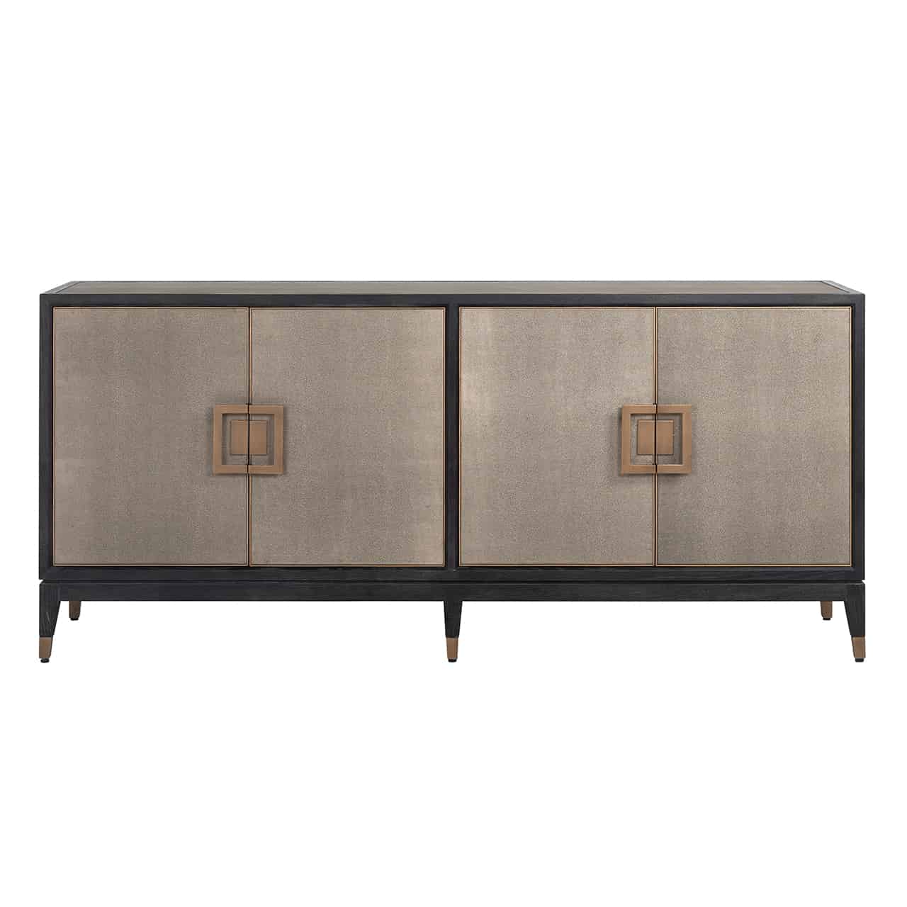 Sideboard Bloomingville 4-door shagreen (Gold) - Image 3