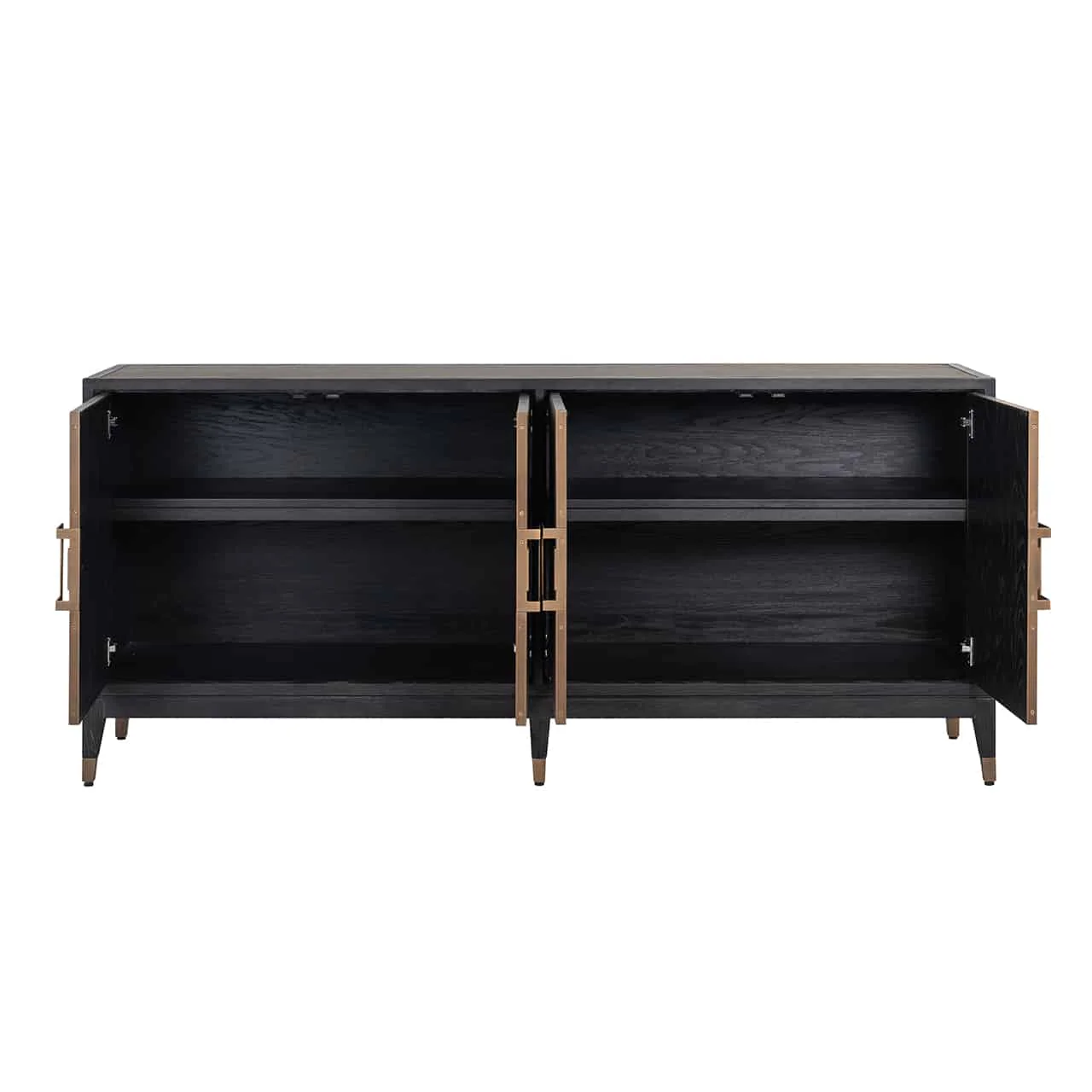 Sideboard Bloomingville 4-door shagreen (Gold) - Image 5
