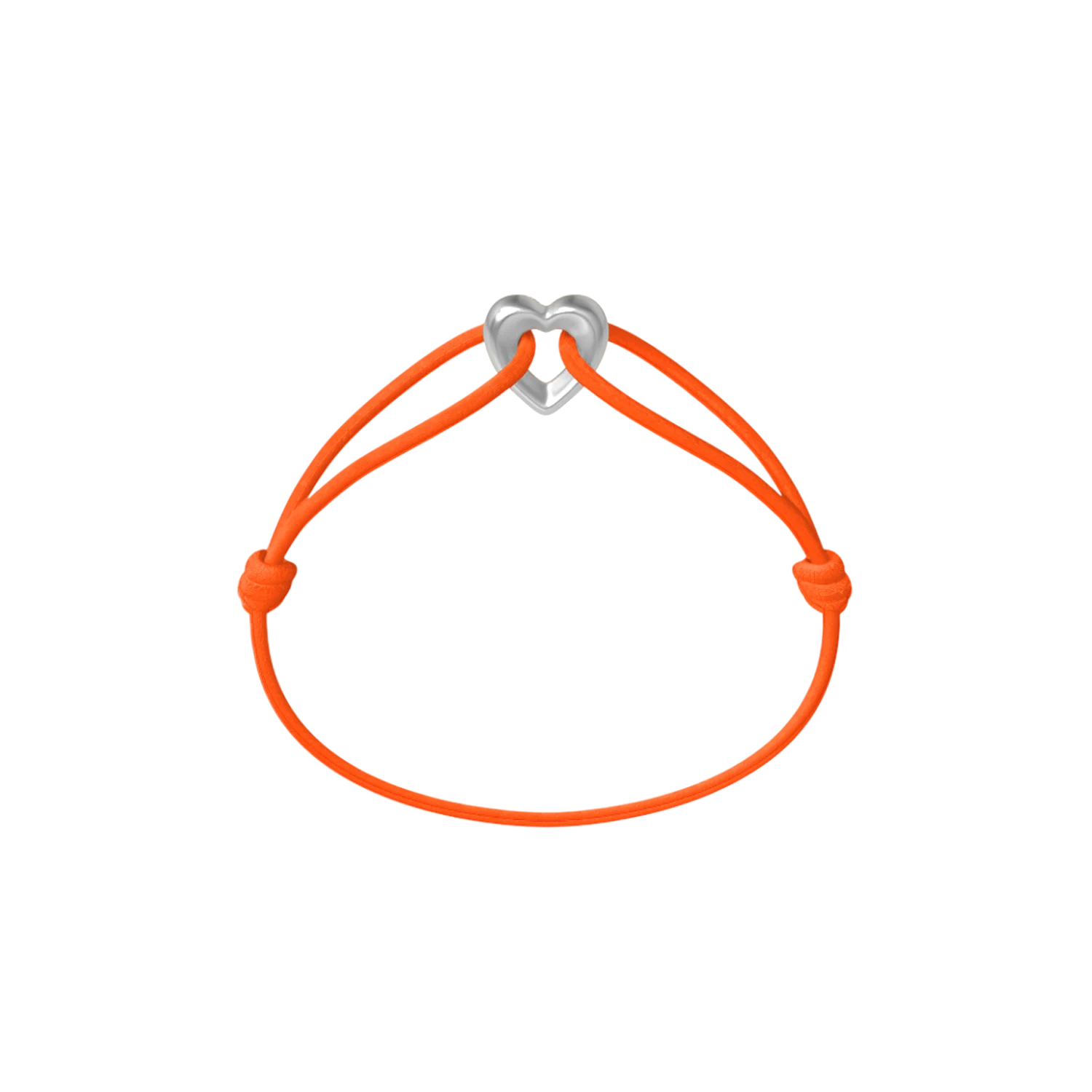 Silver Heart Cord Bracelet - Image 12