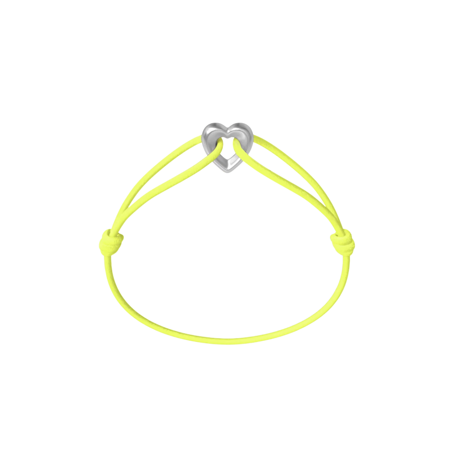 Silver Heart Cord Bracelet - Image 14
