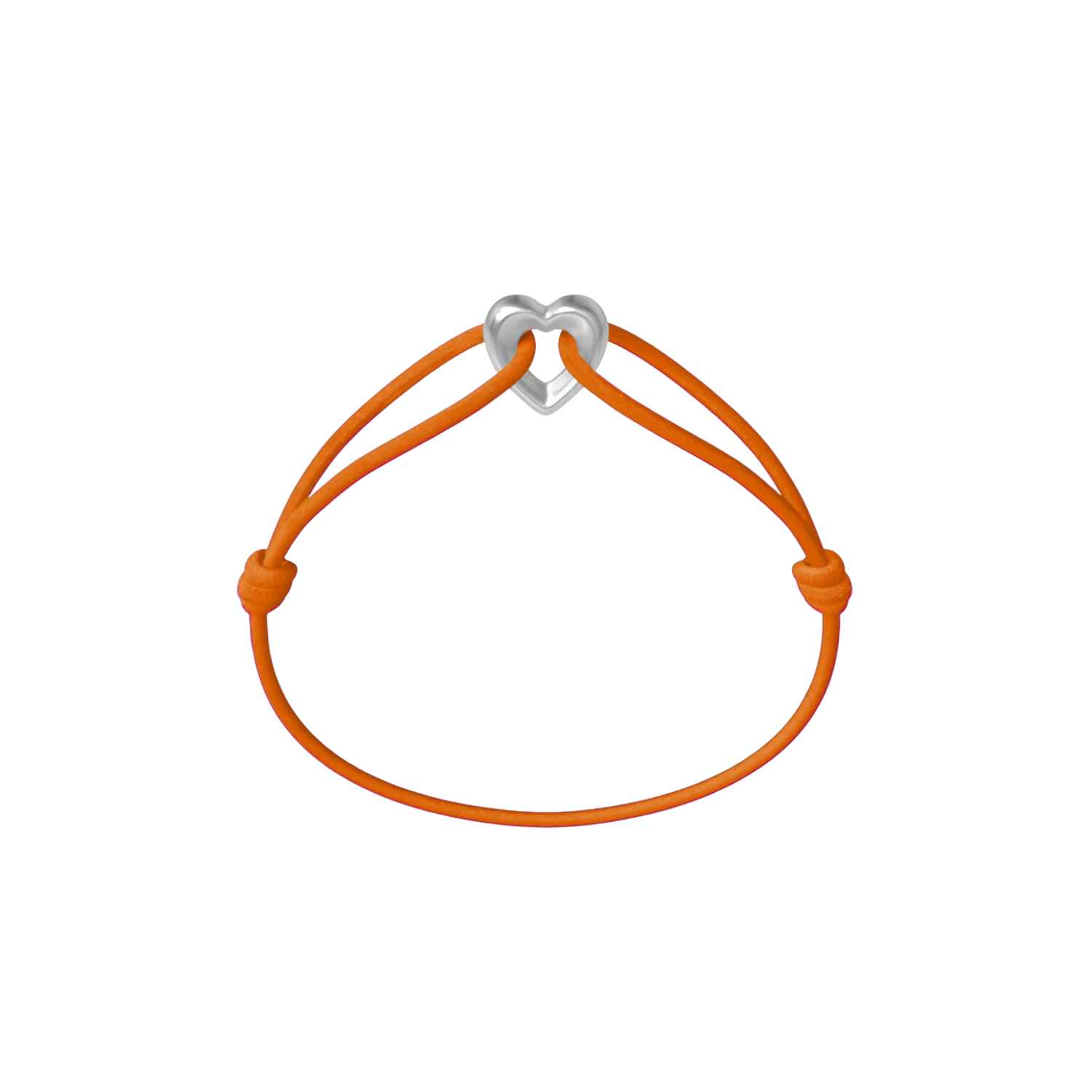 Silver Heart Cord Bracelet - Image 16