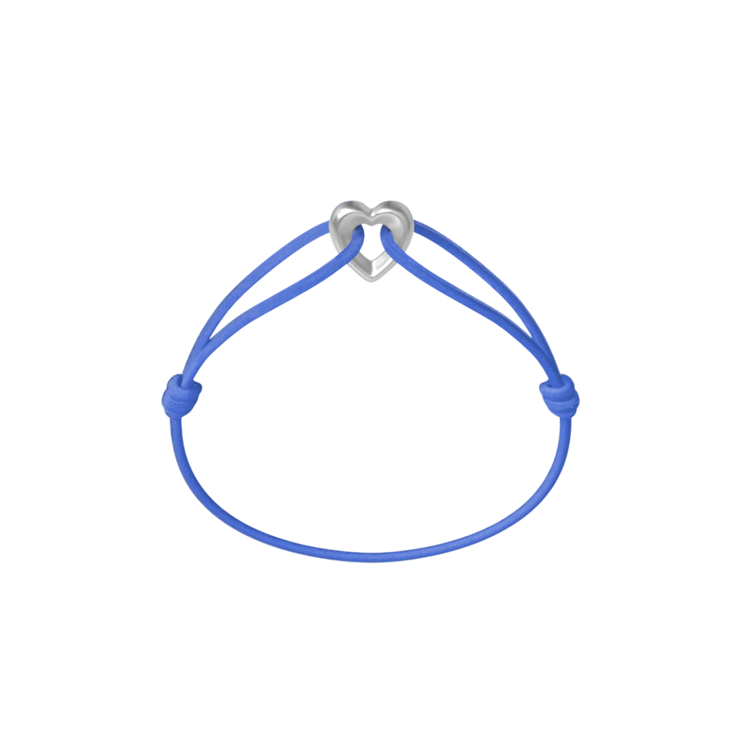 Silver Heart Cord Bracelet - Image 17