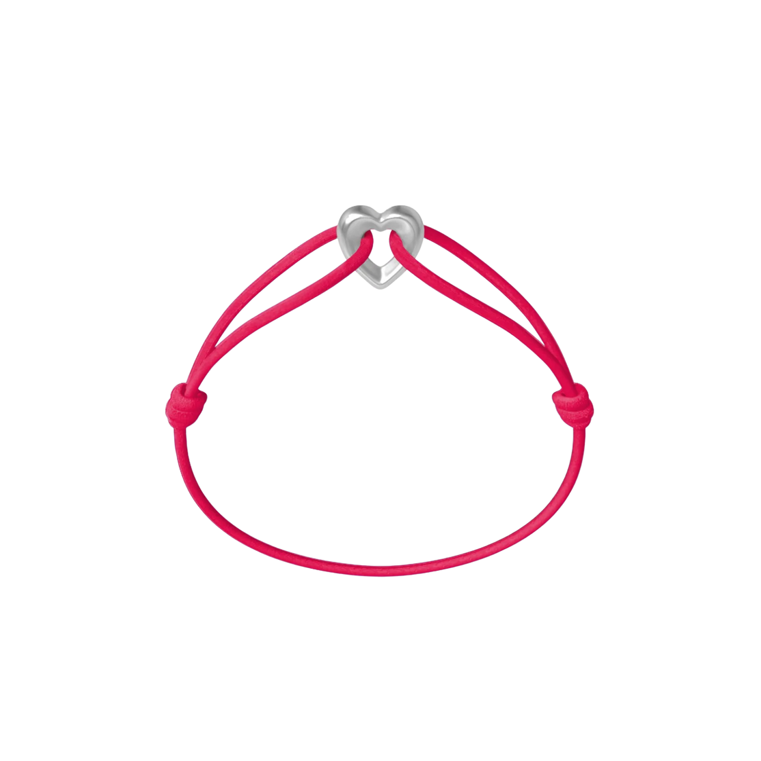 Silver Heart Cord Bracelet - Image 21