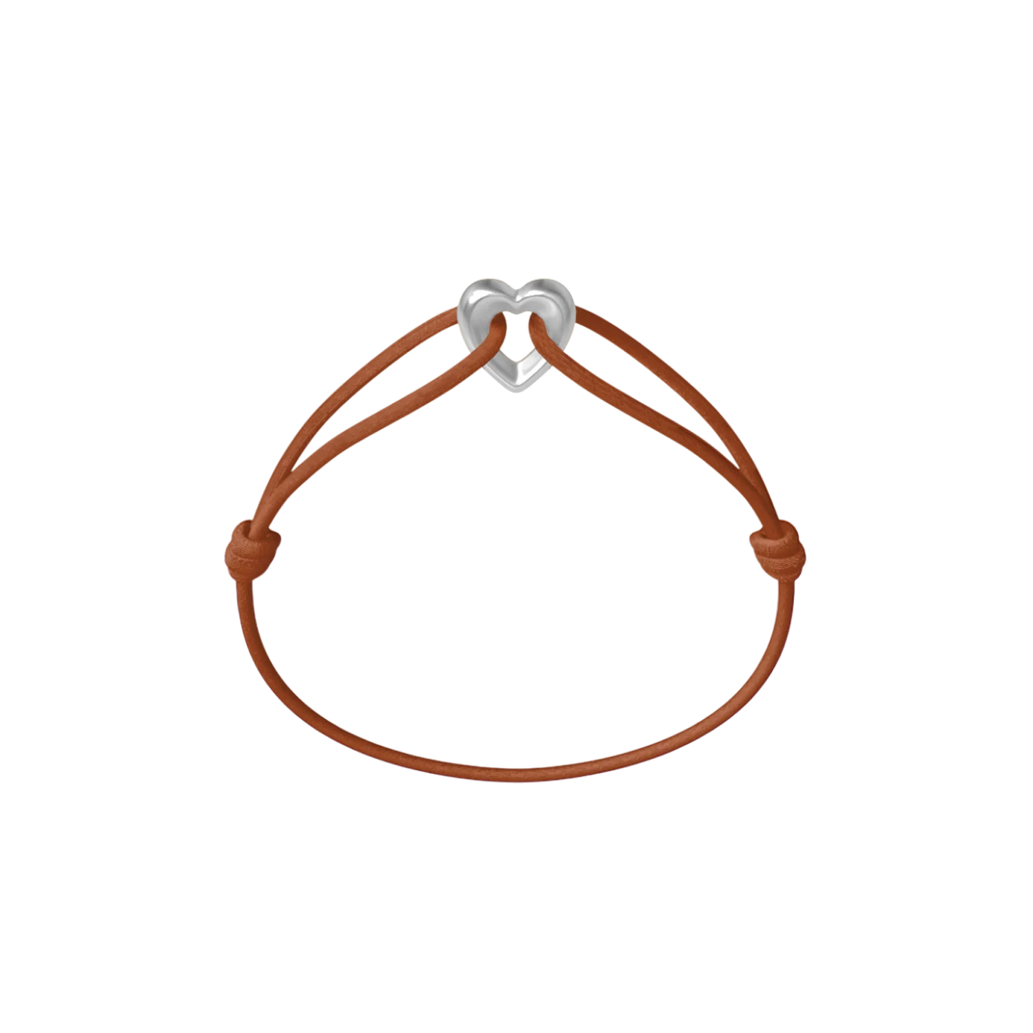 Silver Heart Cord Bracelet - Image 23