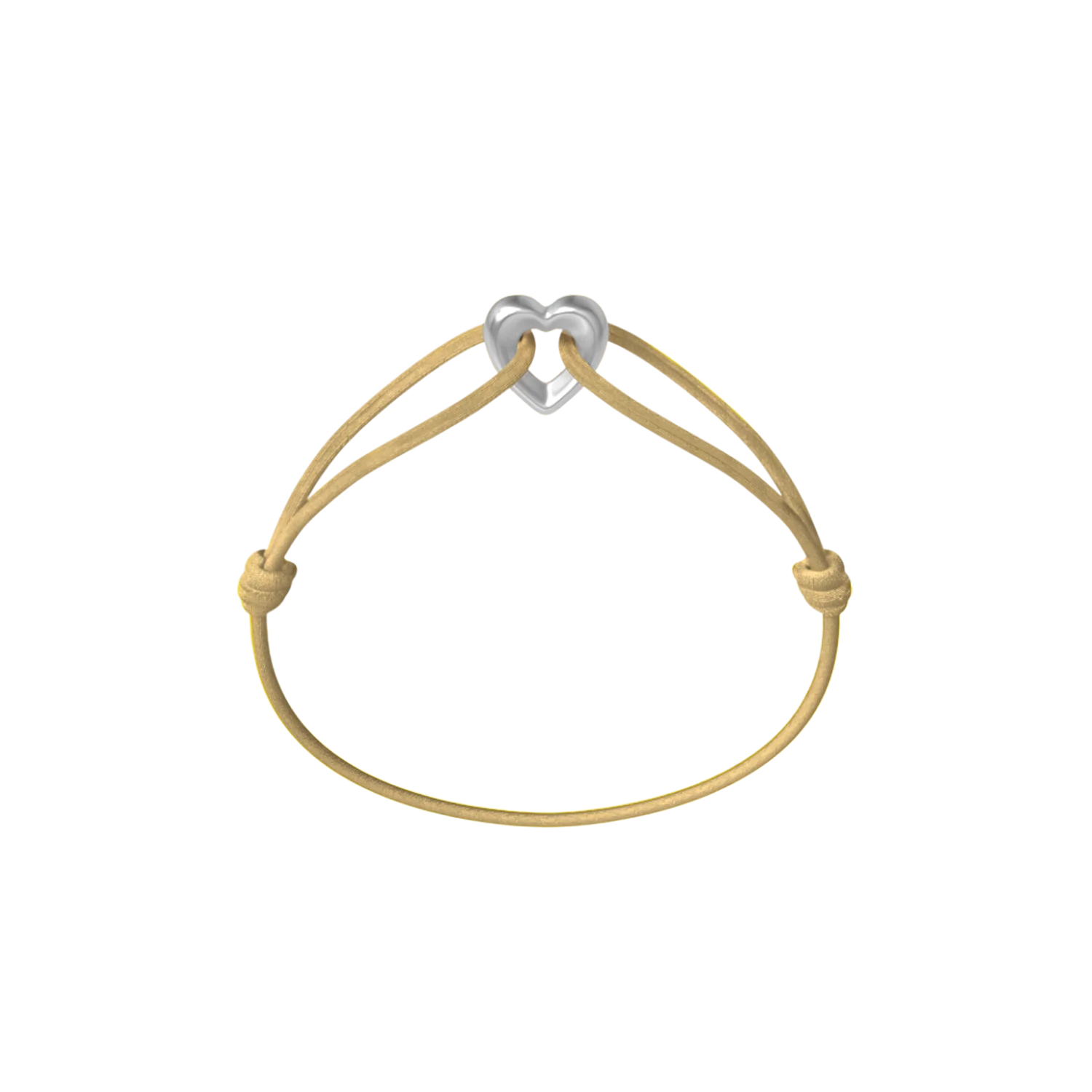 Silver Heart Cord Bracelet - Image 24