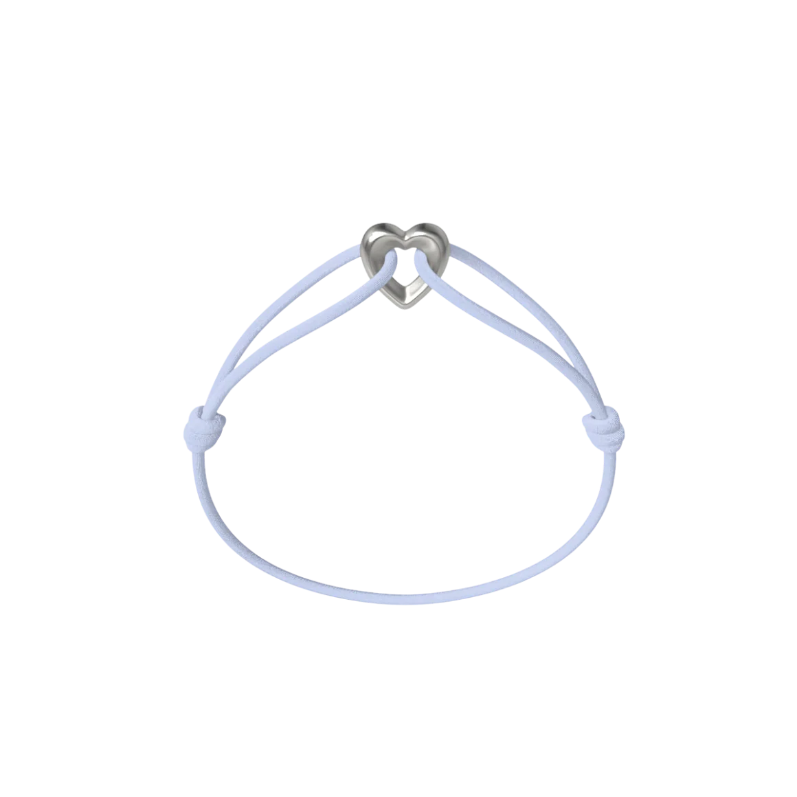 Silver Heart Cord Bracelet - Image 26