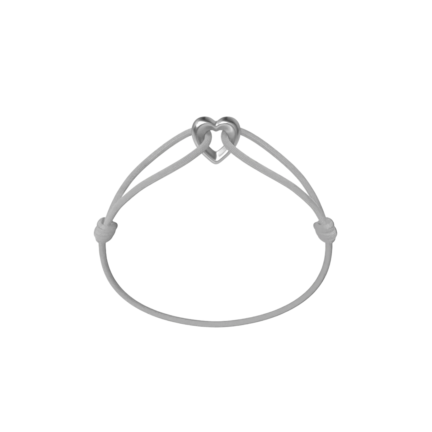 Silver Heart Cord Bracelet - Image 27