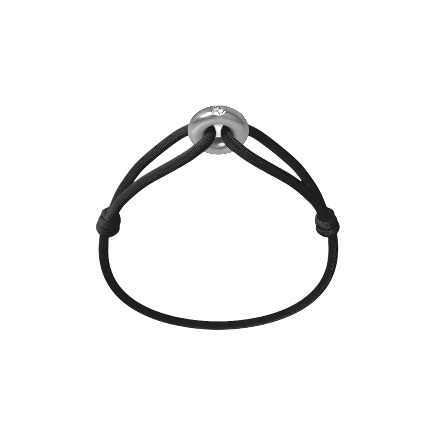 Silver Soho Diamond Cord Bracelet - Image 3