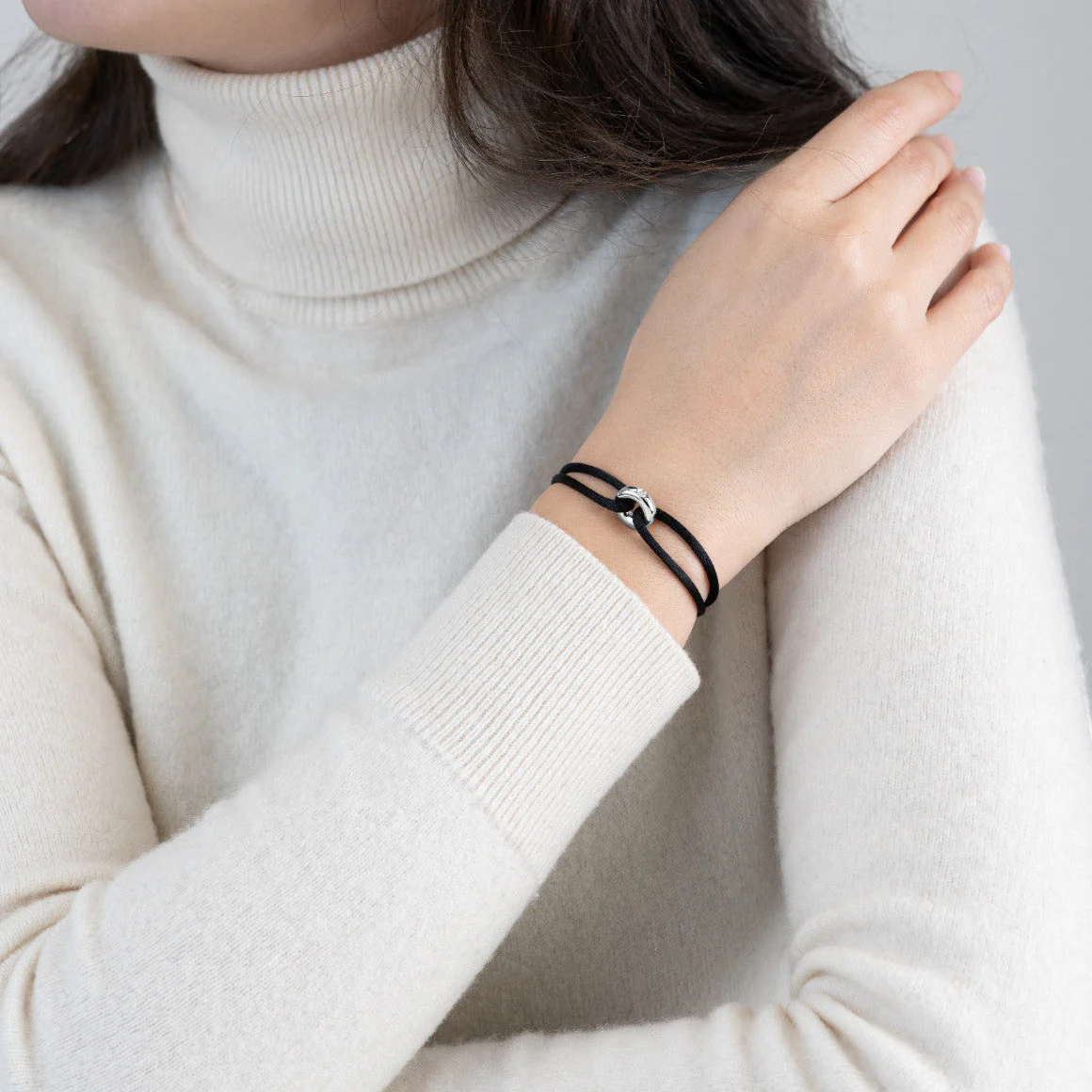 Silver Soho Diamond Cord Bracelet - Image 49