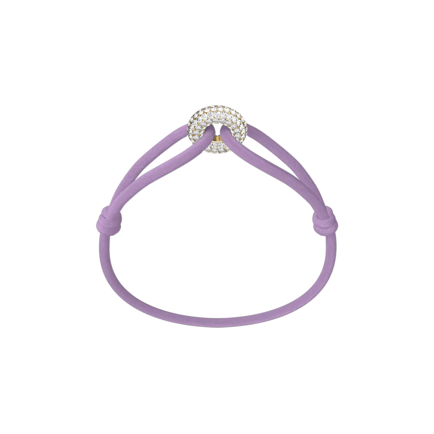 Silver Soho Pavé Cord Bracelet - Image 11