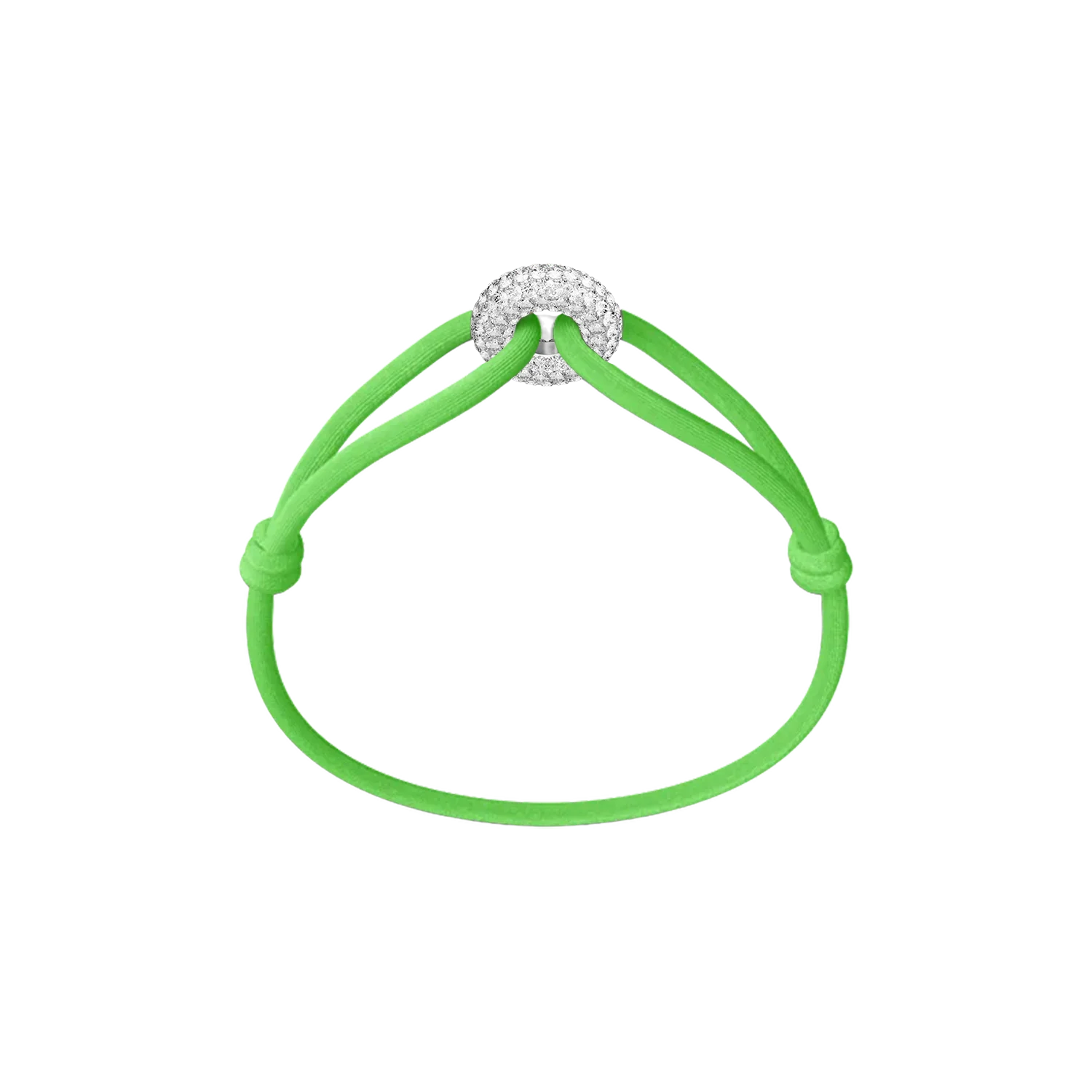 Silver Soho Pavé Cord Bracelet - Image 14