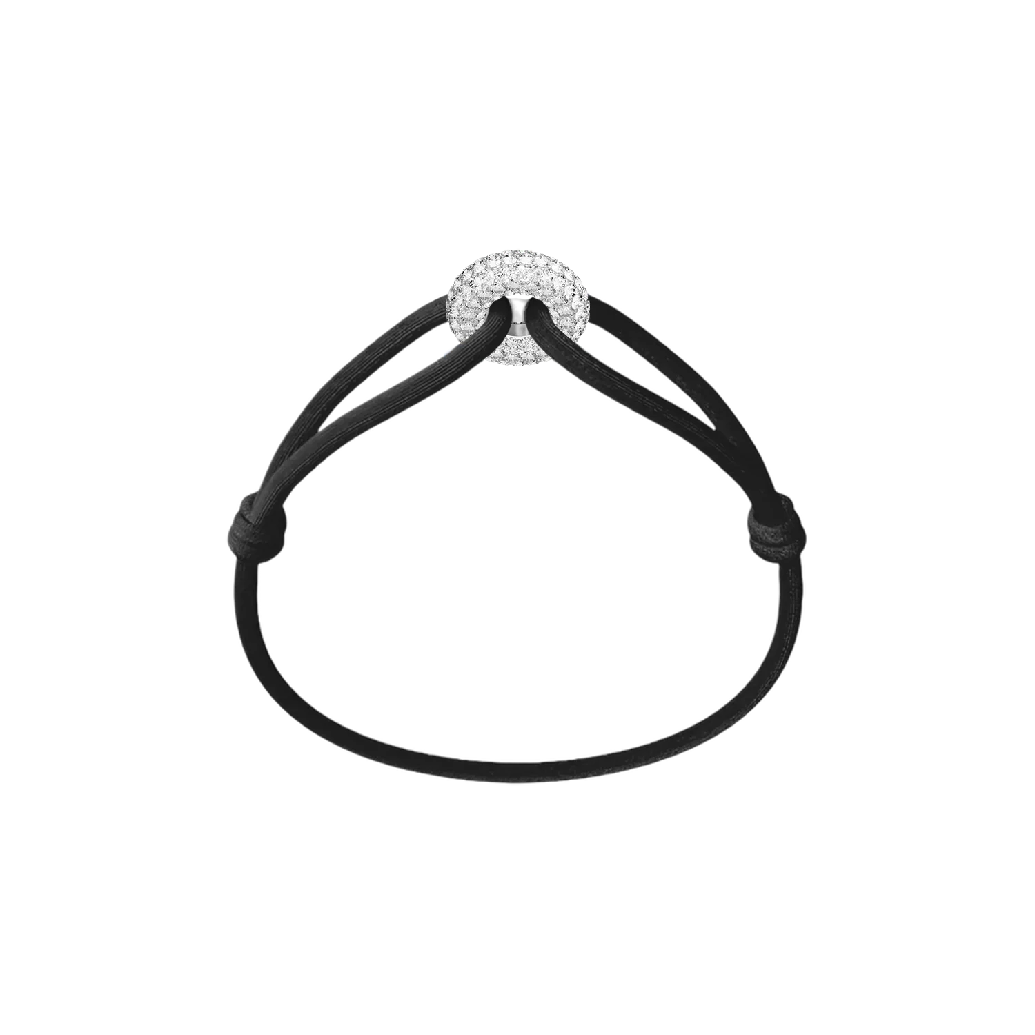 Silver Soho Pavé Cord Bracelet - Image 2