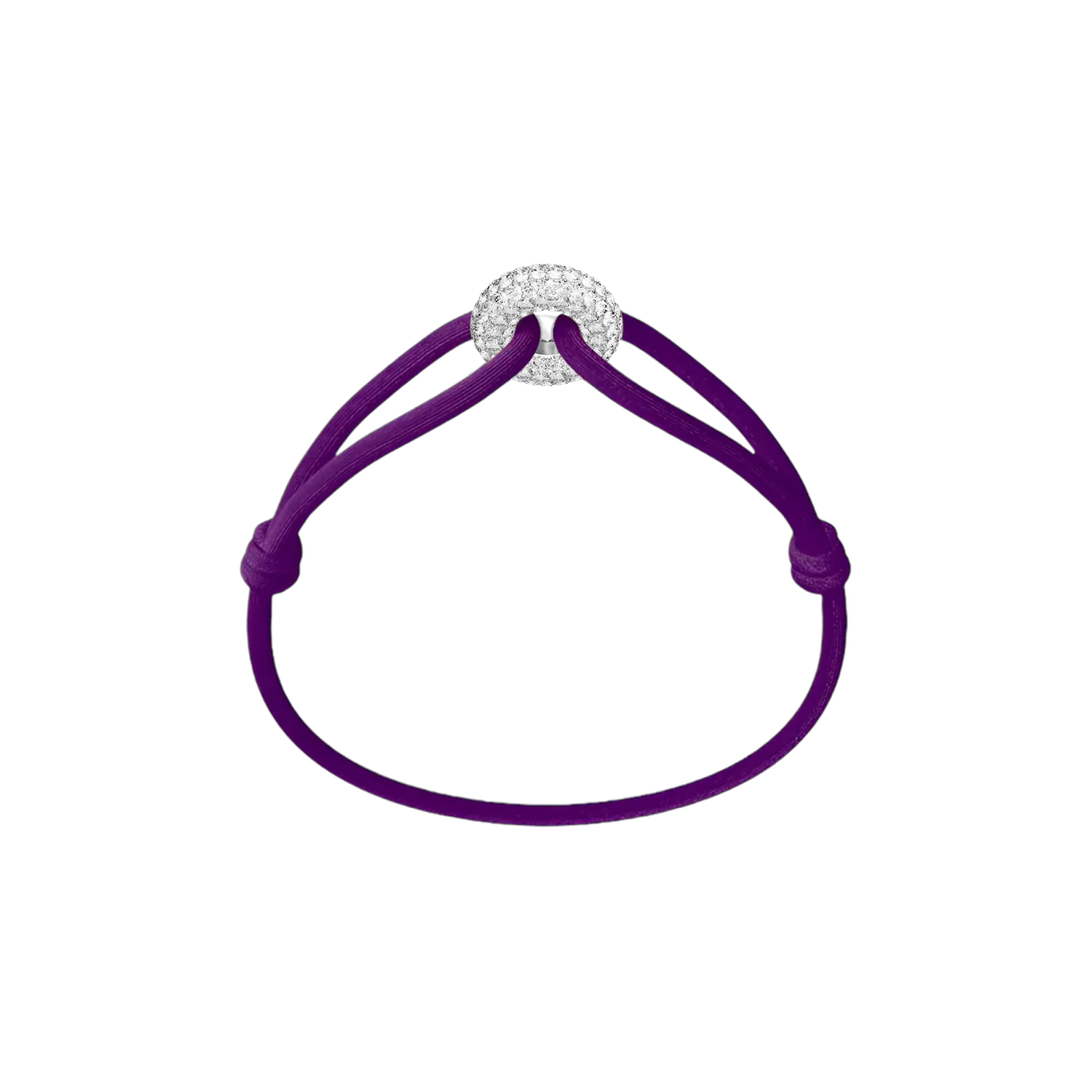 Silver Soho Pavé Cord Bracelet - Image 20