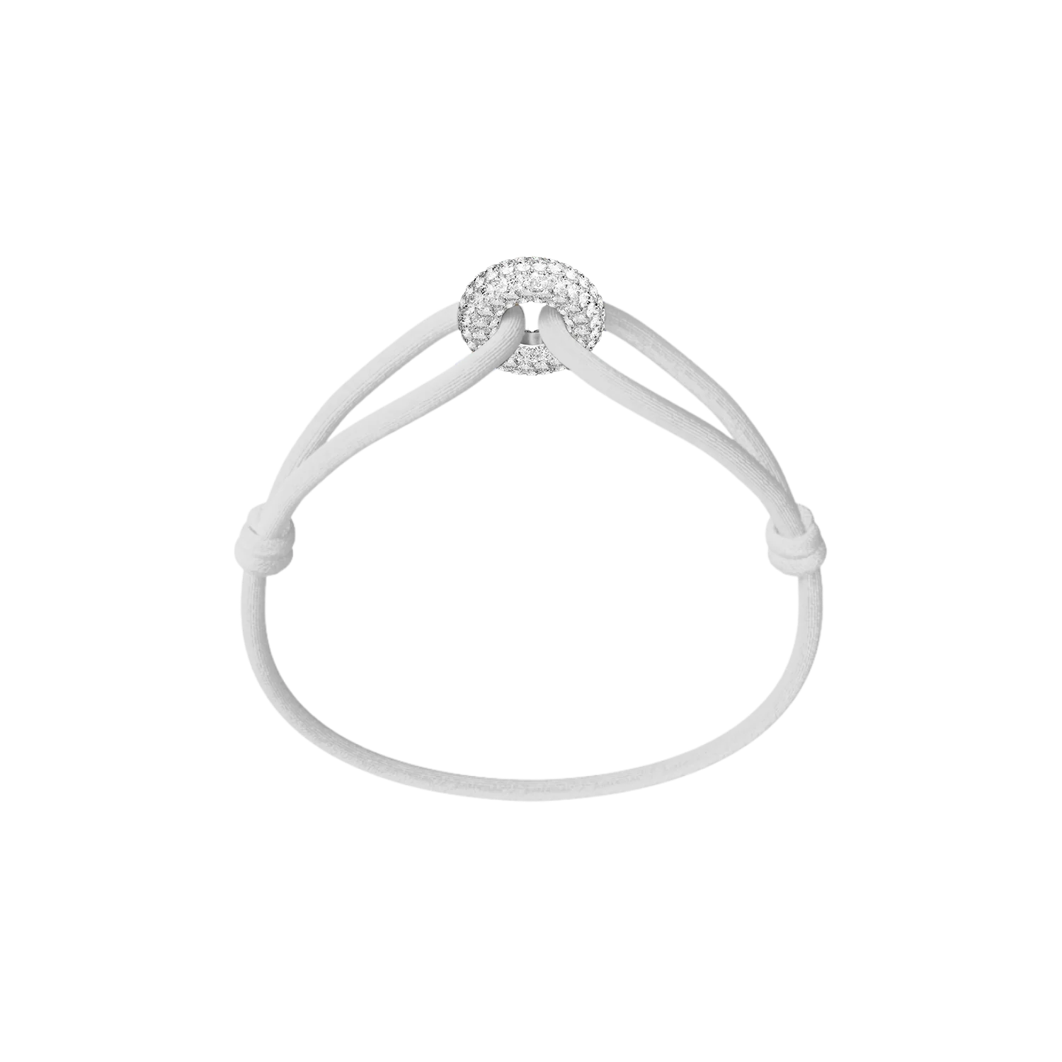 Silver Soho Pavé Cord Bracelet - Image 25