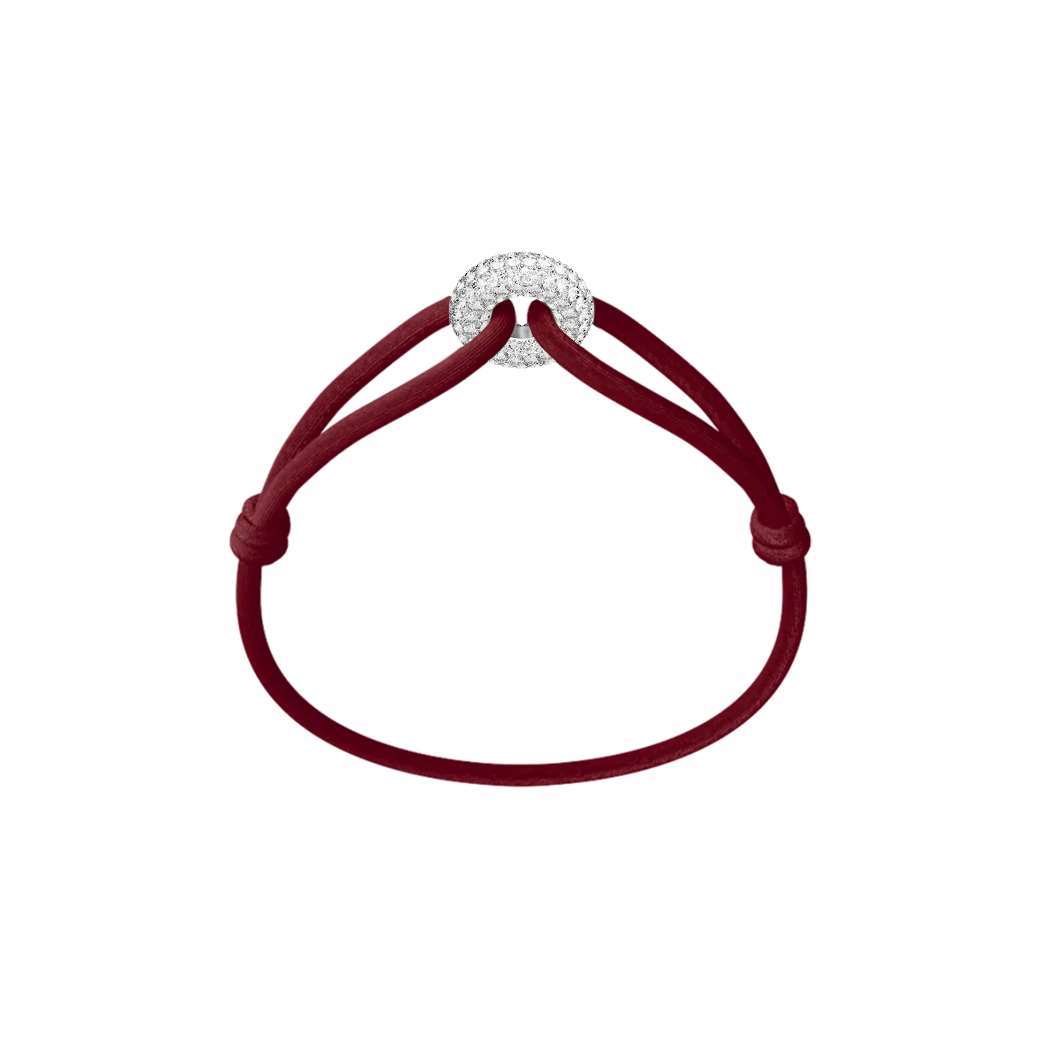 Silver Soho Pavé Cord Bracelet - Image 3