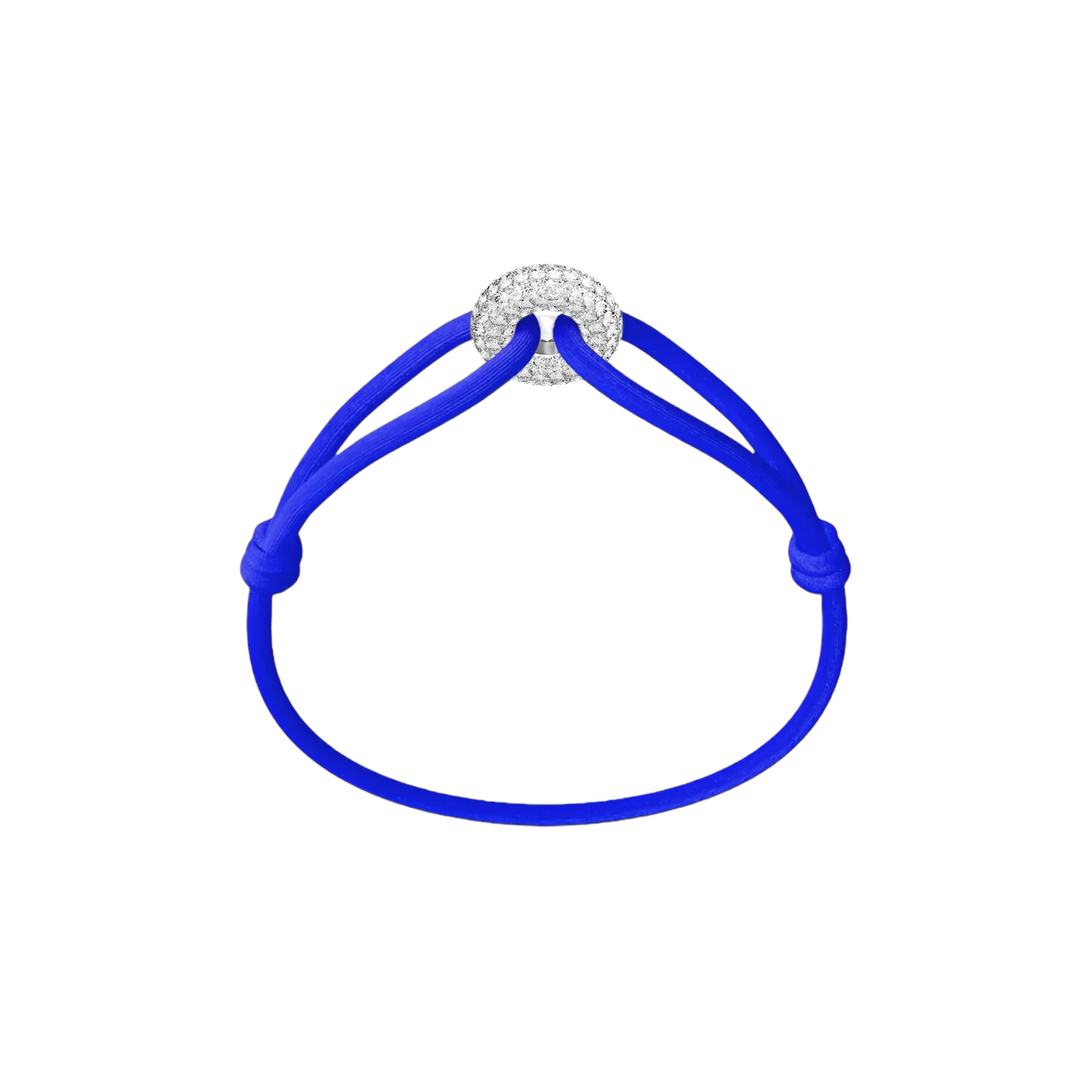 Silver Soho Pavé Cord Bracelet - Image 5